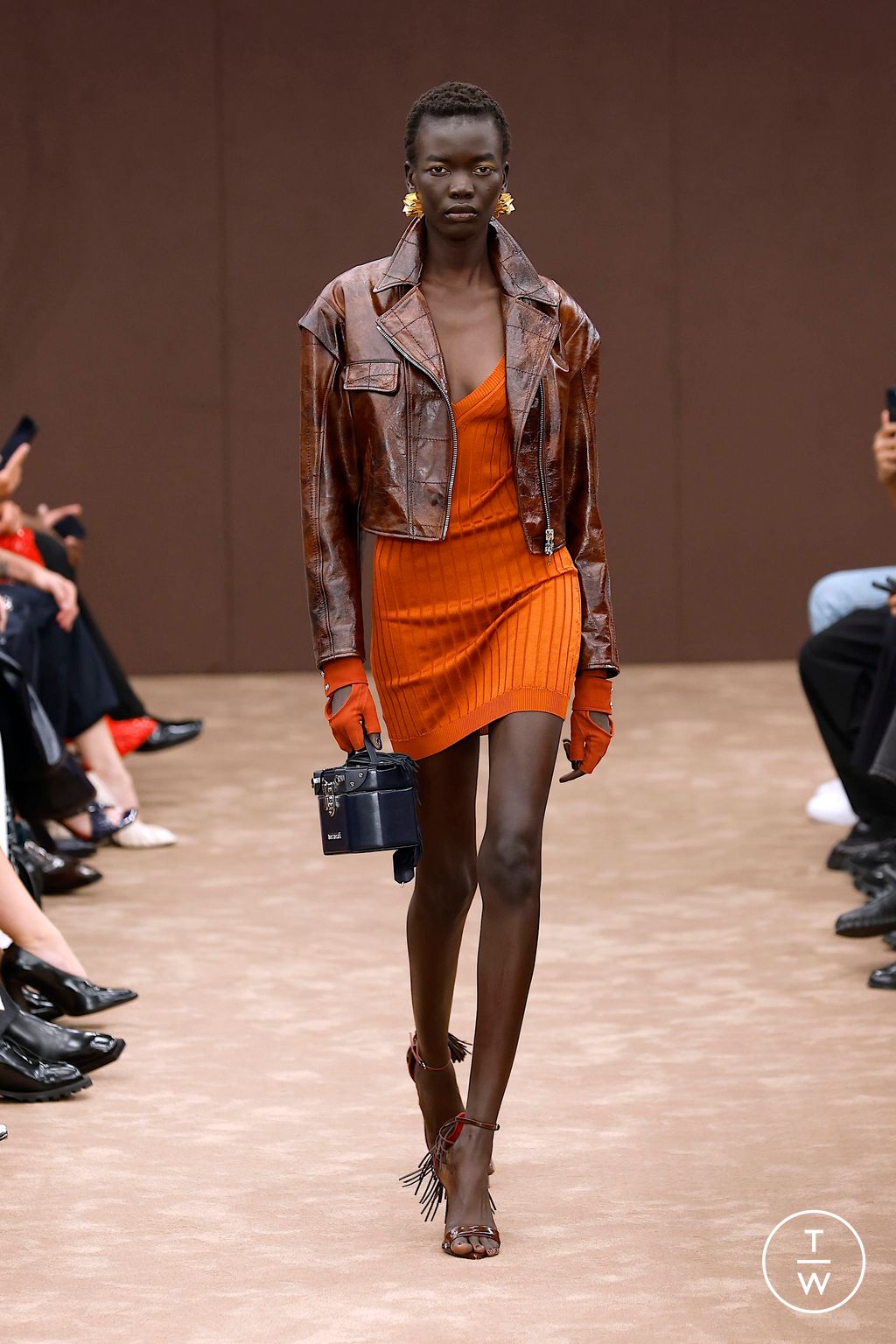 Fashion Week Milan Spring/Summer 2025 look 15 from the Ferrari collection womenswear