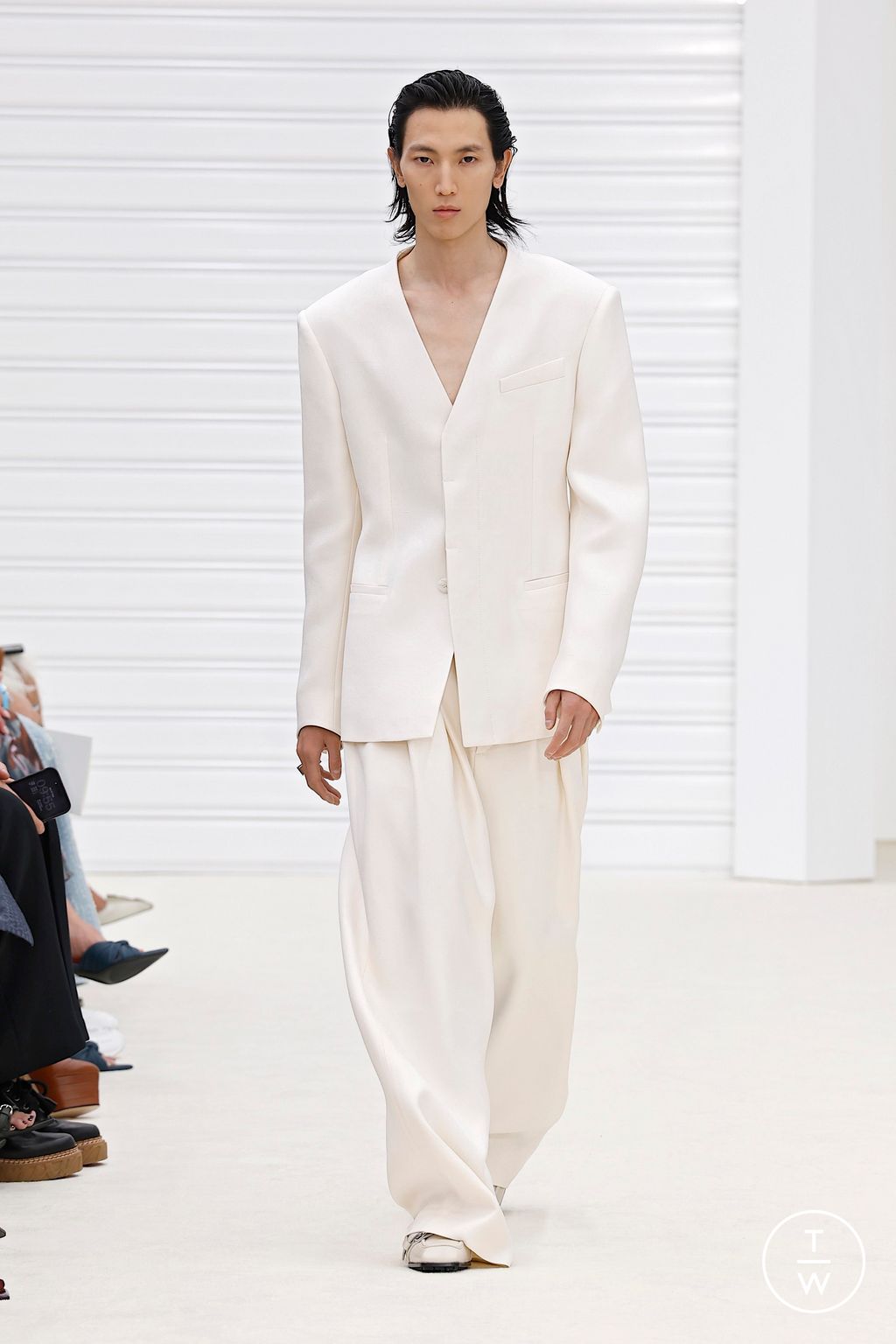 Fashion Week Milan Spring/Summer 2026 look 6 from the Ferrari collection womenswear