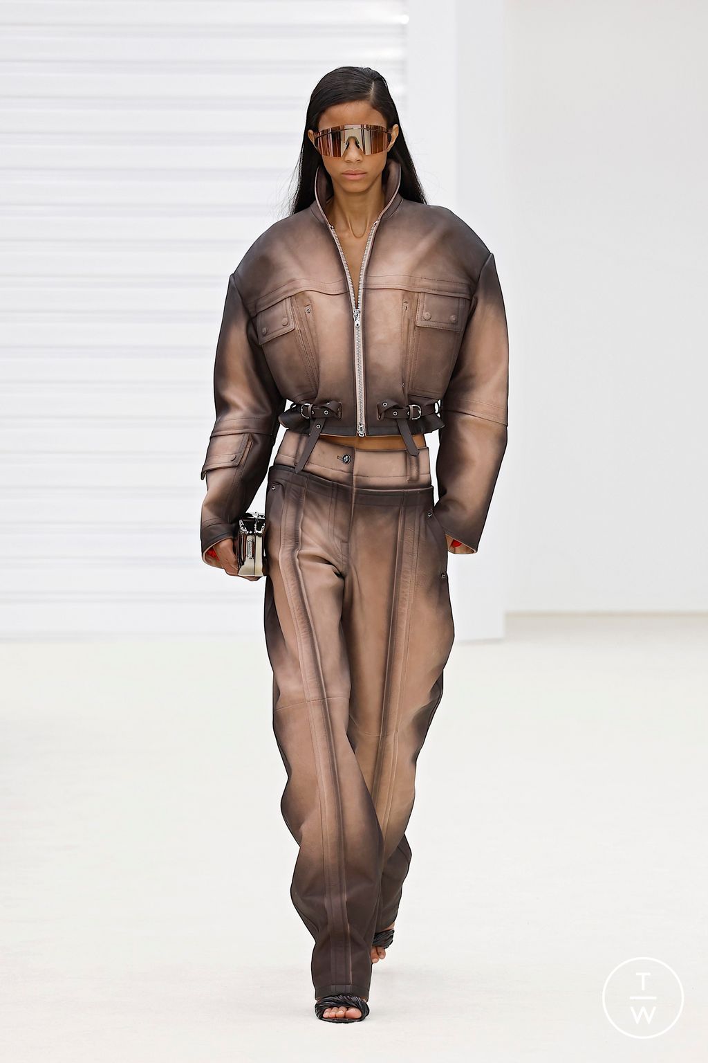 Fashion Week Milan Spring/Summer 2026 look 26 from the Ferrari collection womenswear