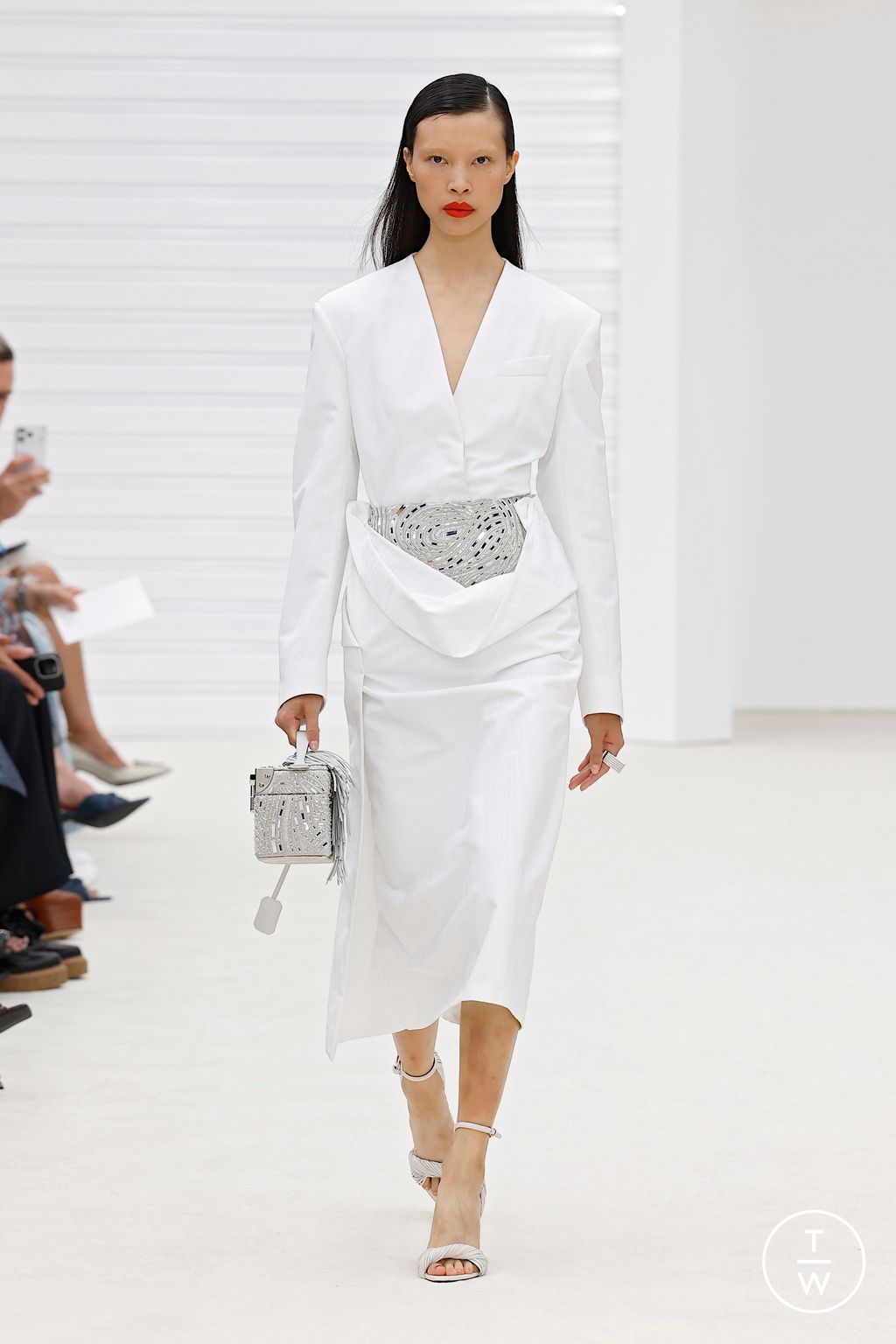 Fashion Week Milan Spring/Summer 2026 look 40 de la collection Ferrari womenswear