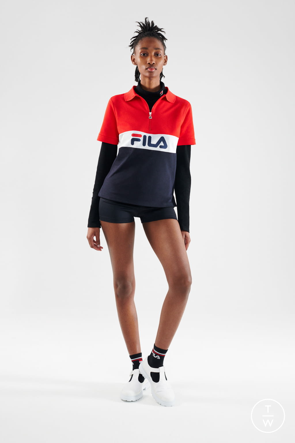 Fashion Week Milan Fall/Winter 2021 look 14 from the Fila collection 女装