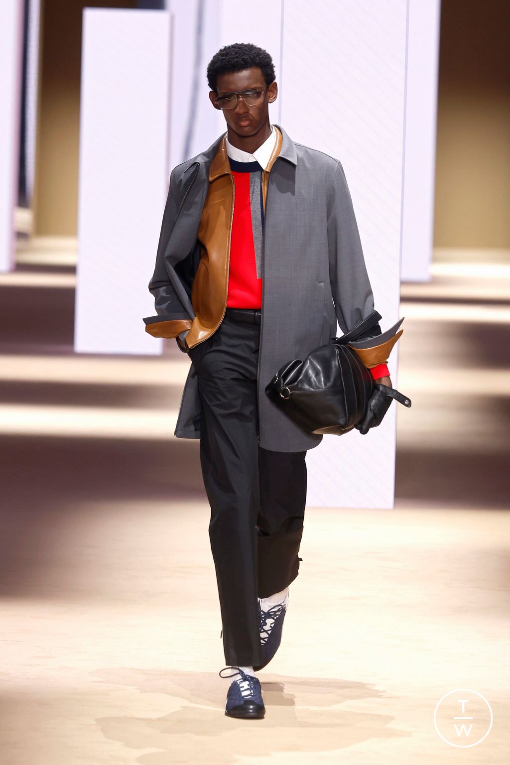 Fashion Week Milan Fall/Winter 2026 look 10 from the Fila collection womenswear