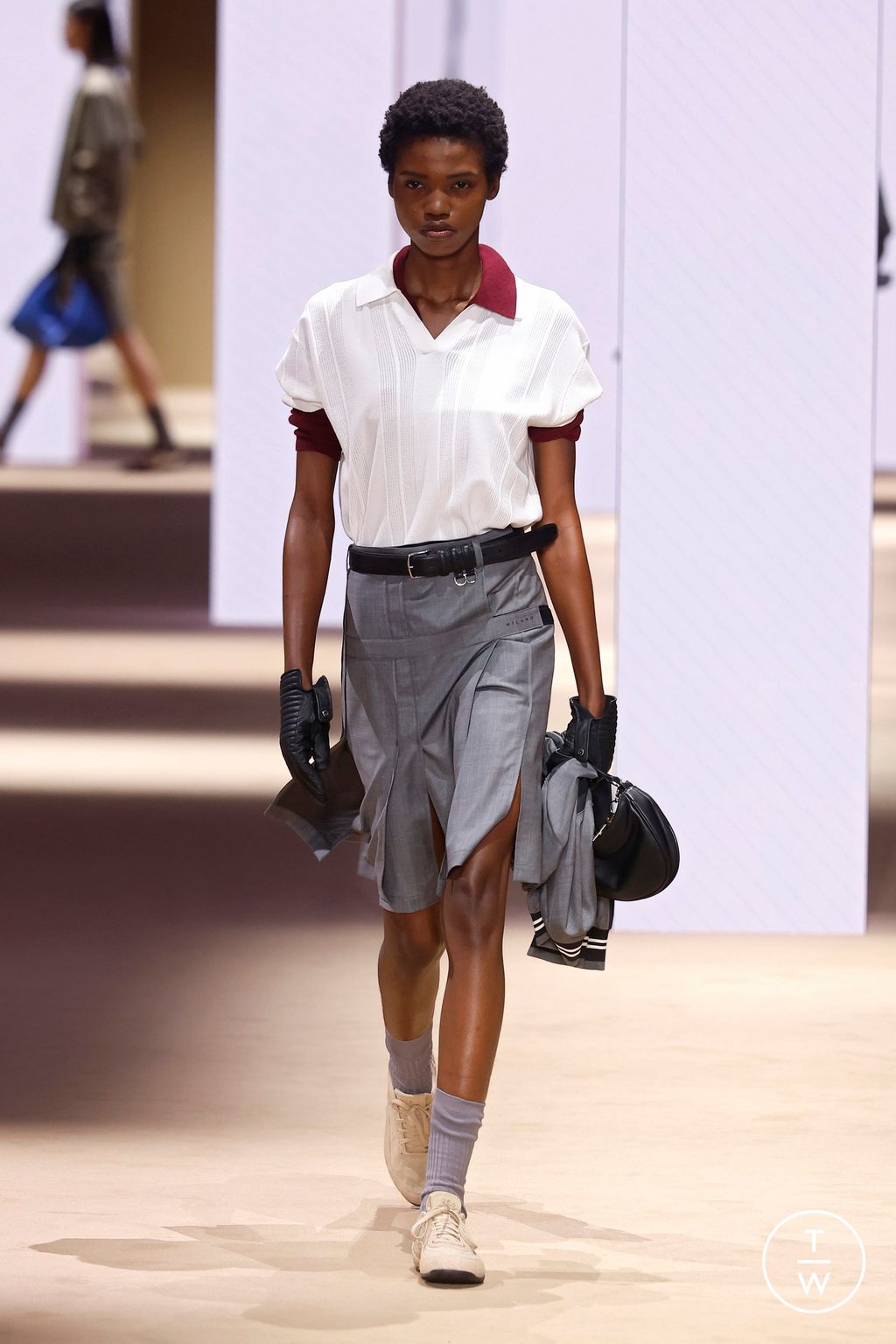 Fashion Week Milan Fall/Winter 2026 look 13 from the Fila collection womenswear