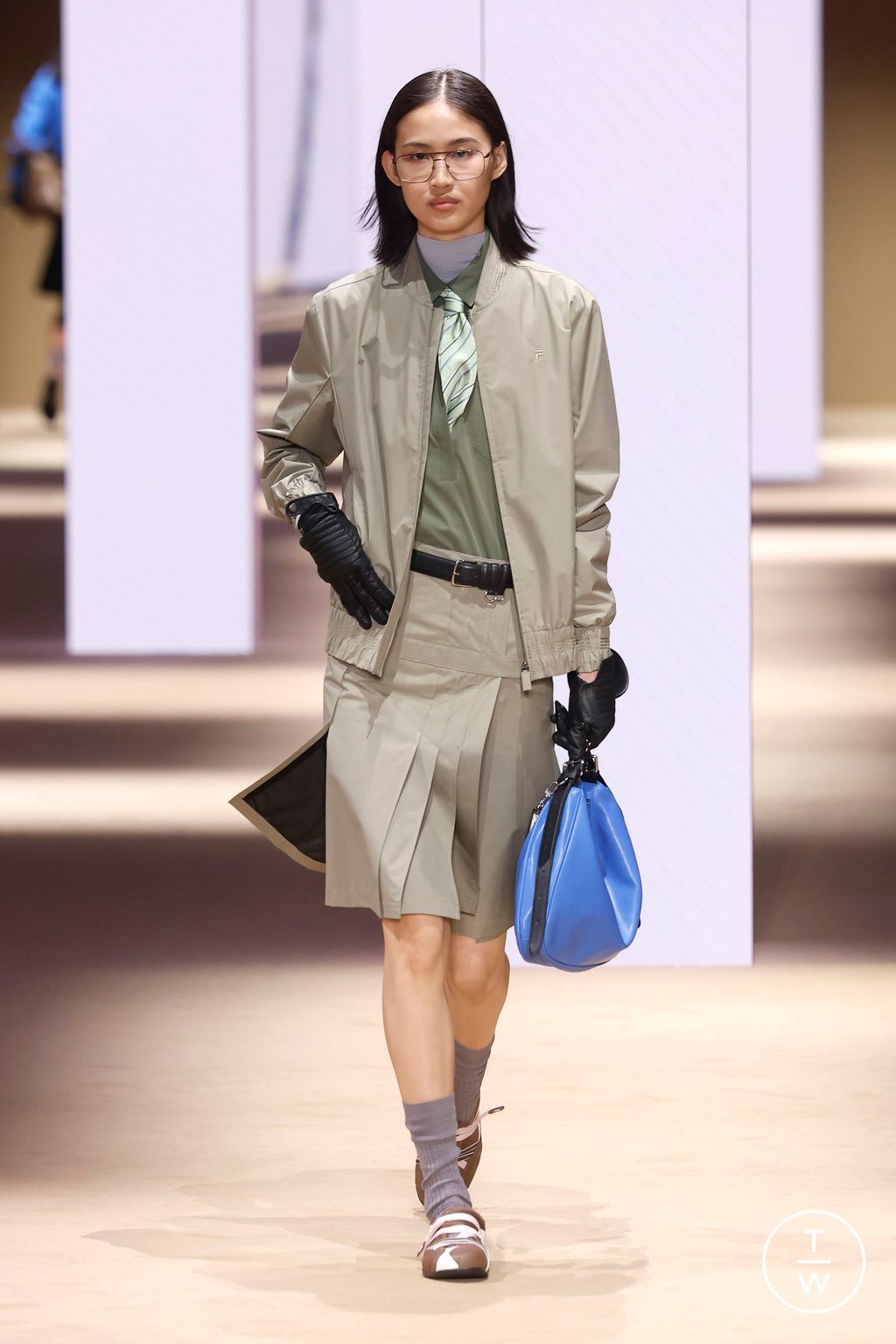 Fashion Week Milan Fall/Winter 2026 look 15 from the Fila collection womenswear