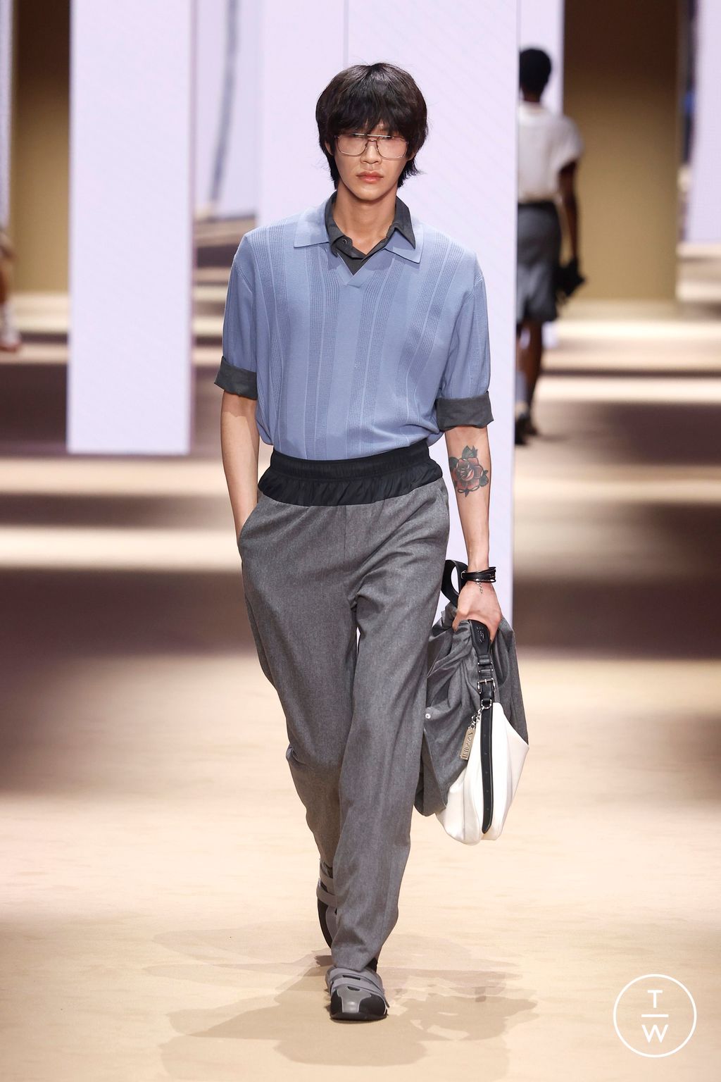 Fashion Week Milan Fall/Winter 2026 look 16 from the Fila collection womenswear