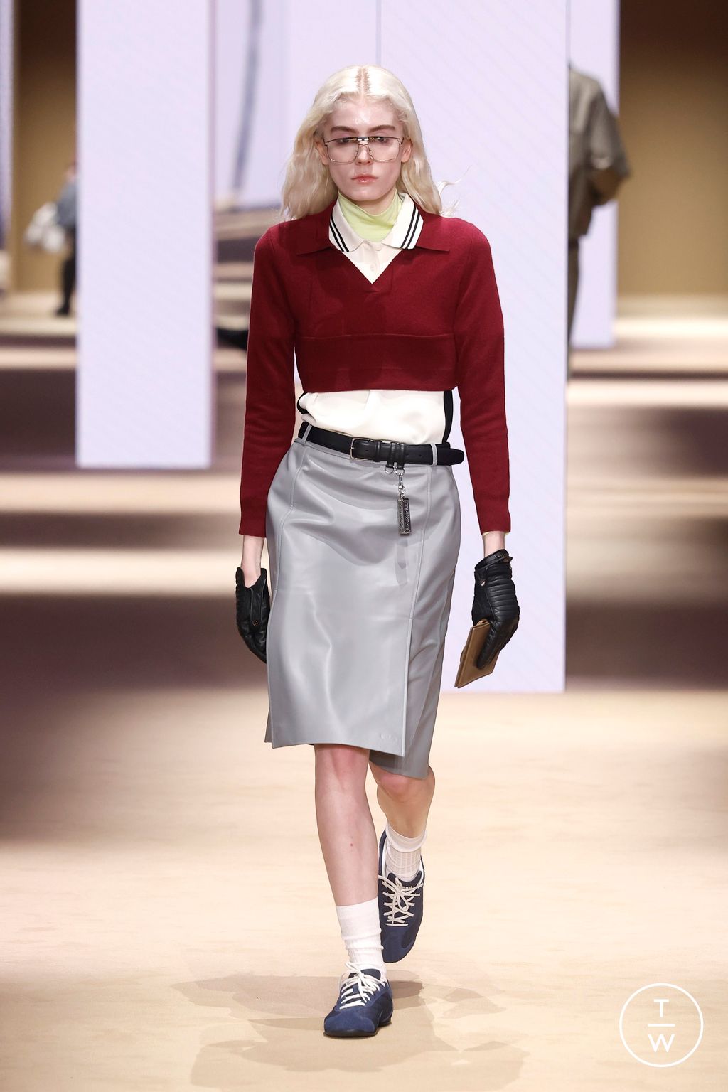 Fashion Week Milan Fall/Winter 2026 look 20 from the Fila collection womenswear