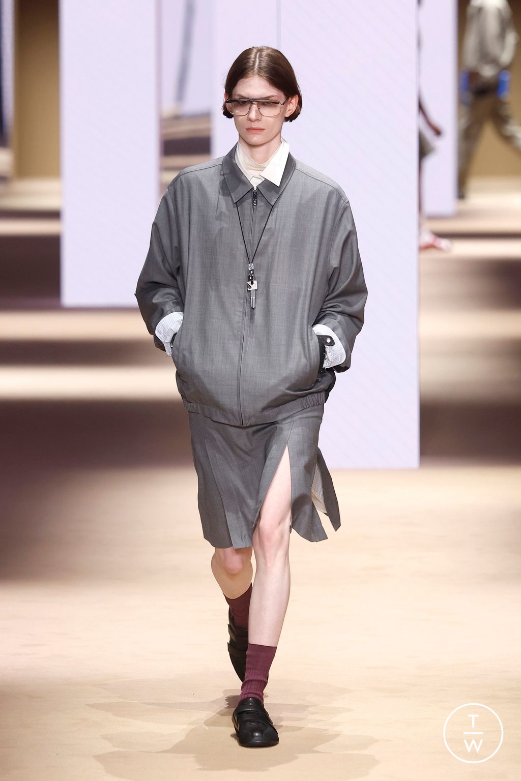 Fashion Week Milan Fall/Winter 2026 look 21 from the Fila collection womenswear