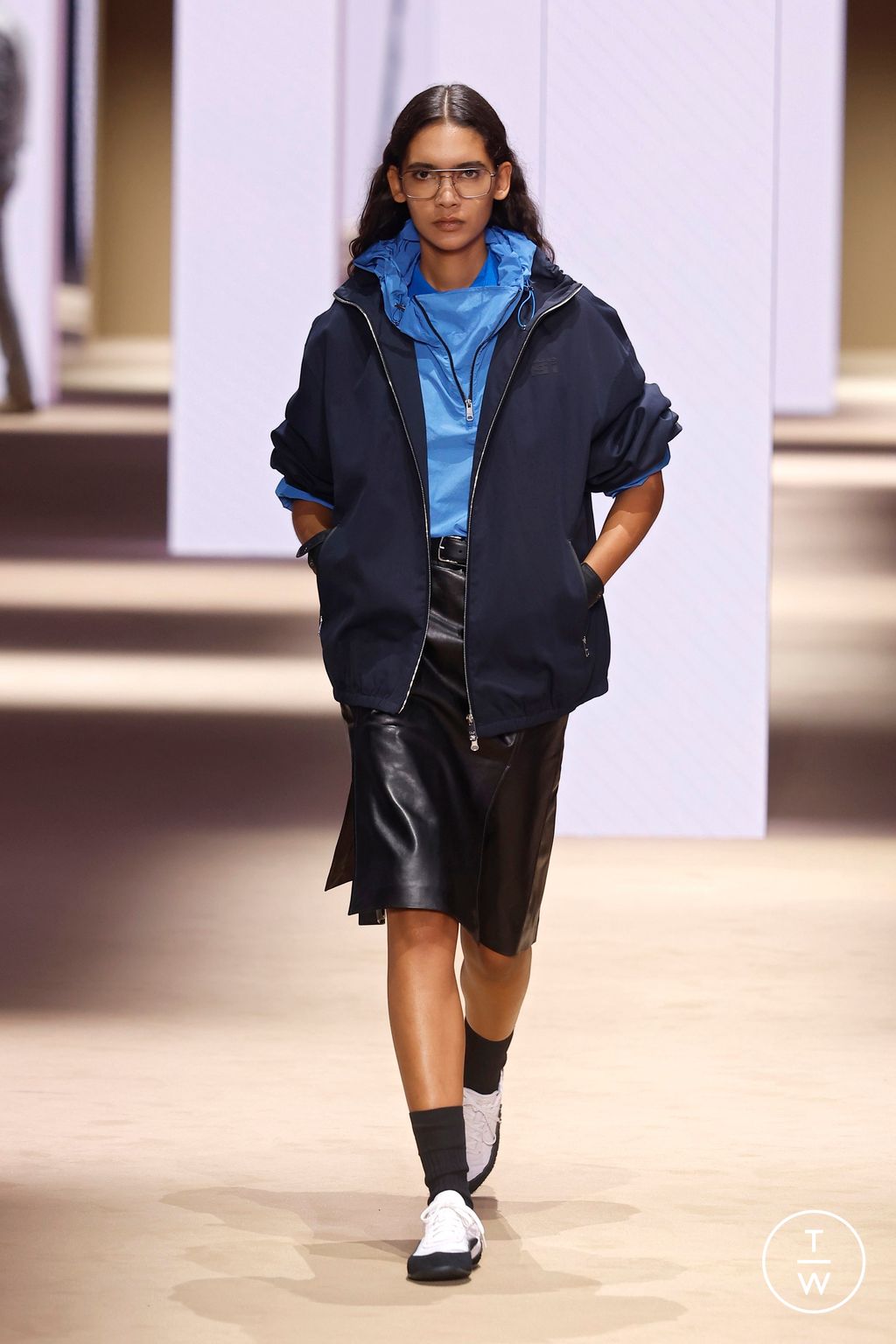 Fashion Week Milan Fall/Winter 2026 look 24 from the Fila collection womenswear