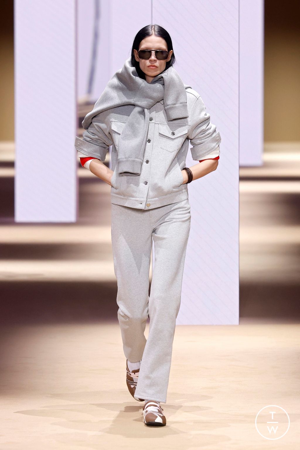 Fashion Week Milan Fall/Winter 2026 look 27 from the Fila collection womenswear