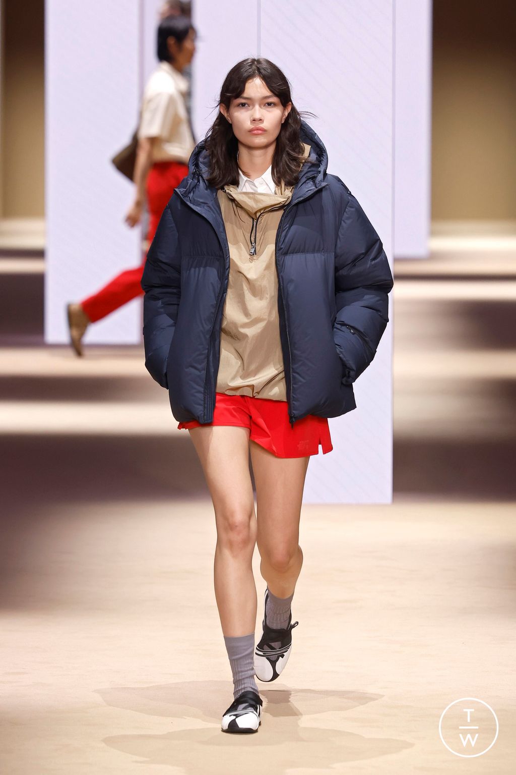 Fashion Week Milan Fall/Winter 2026 look 30 from the Fila collection womenswear
