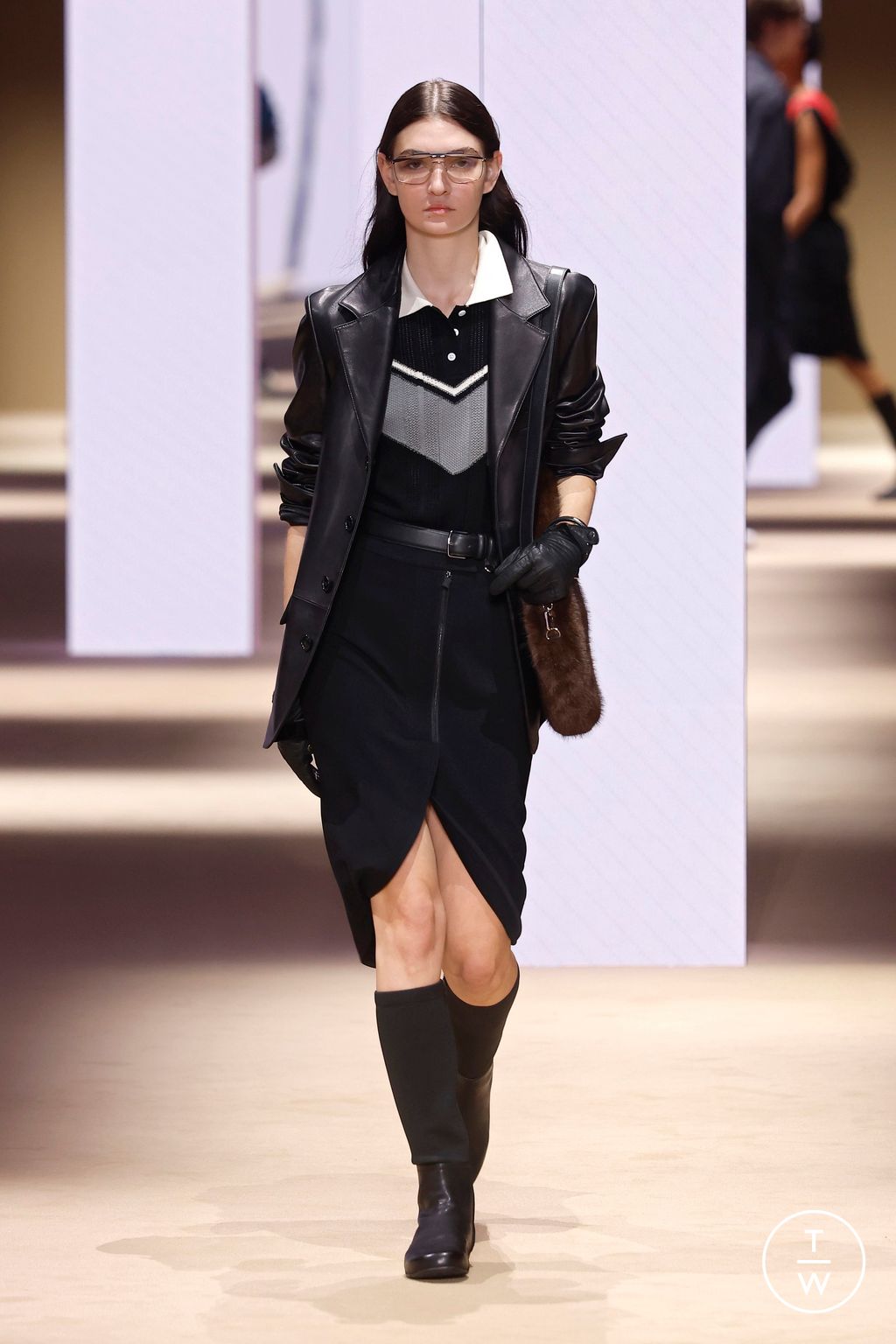 Fashion Week Milan Fall/Winter 2026 look 47 from the Fila collection womenswear