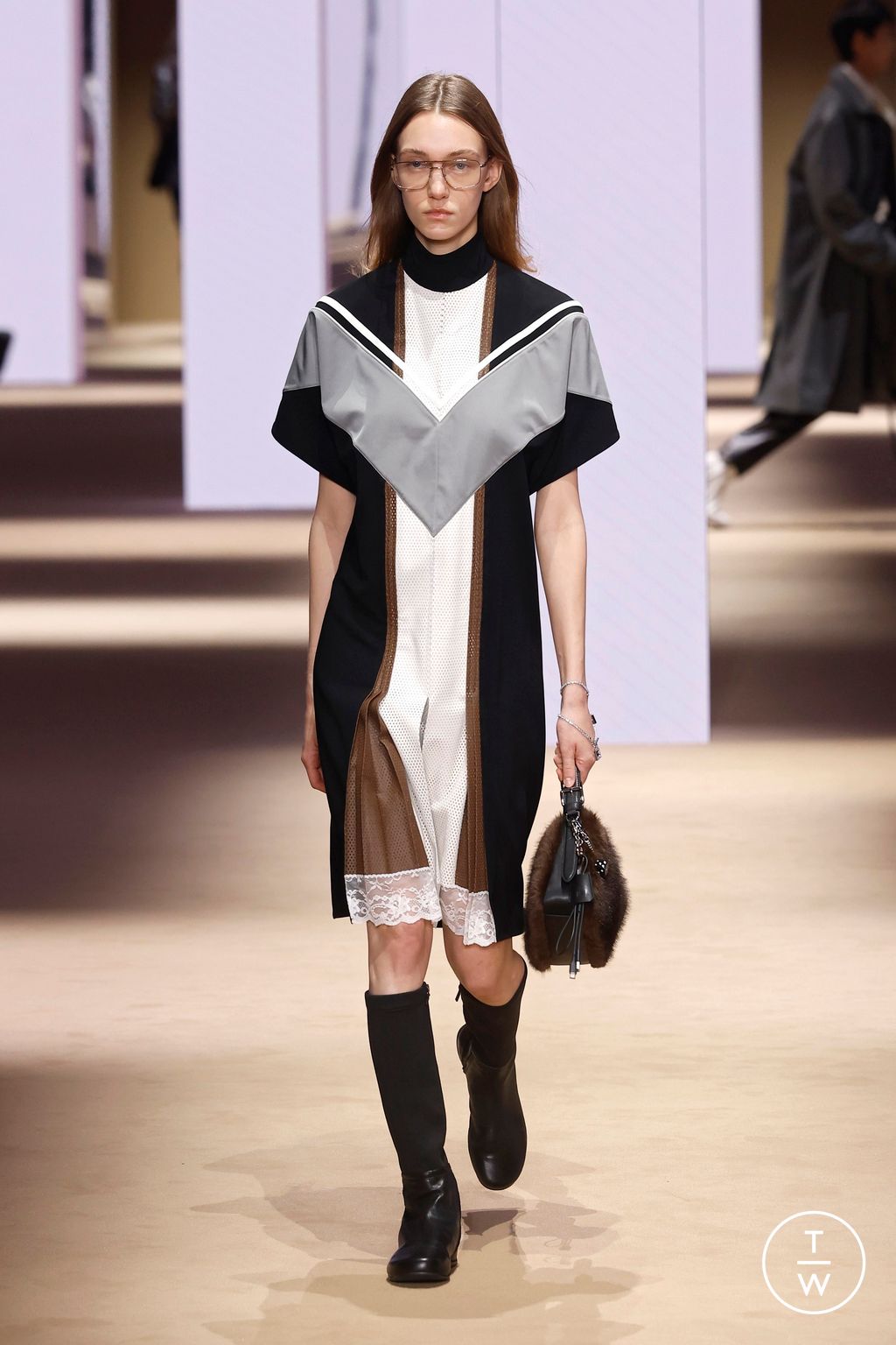 Fashion Week Milan Fall/Winter 2026 look 51 from the Fila collection womenswear