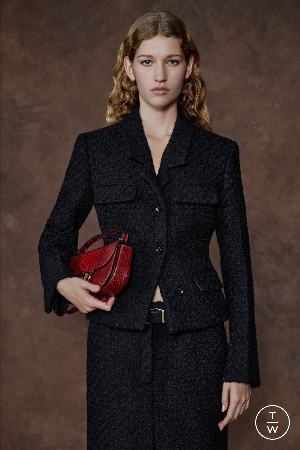 Fashion Week Milan Pre-Fall 2026 look 2 from the Ferragamo collection womenswear