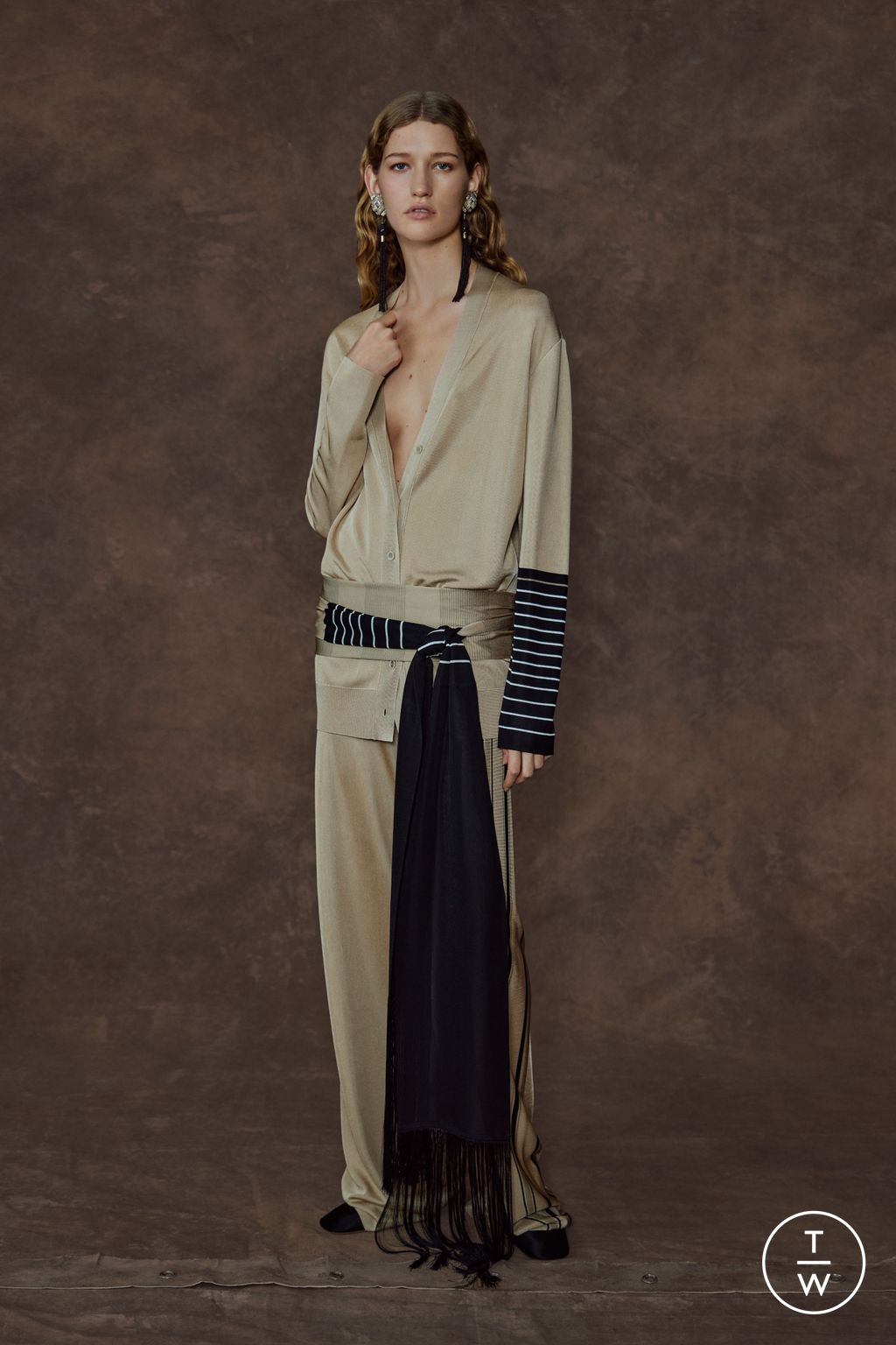 Fashion Week Milan Pre-Fall 2026 look 4 from the Ferragamo collection womenswear