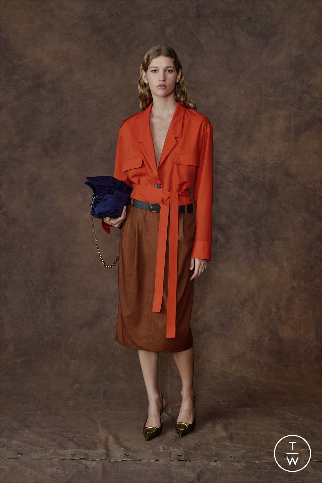 Fashion Week Milan Pre-Fall 2026 look 13 from the Ferragamo collection womenswear