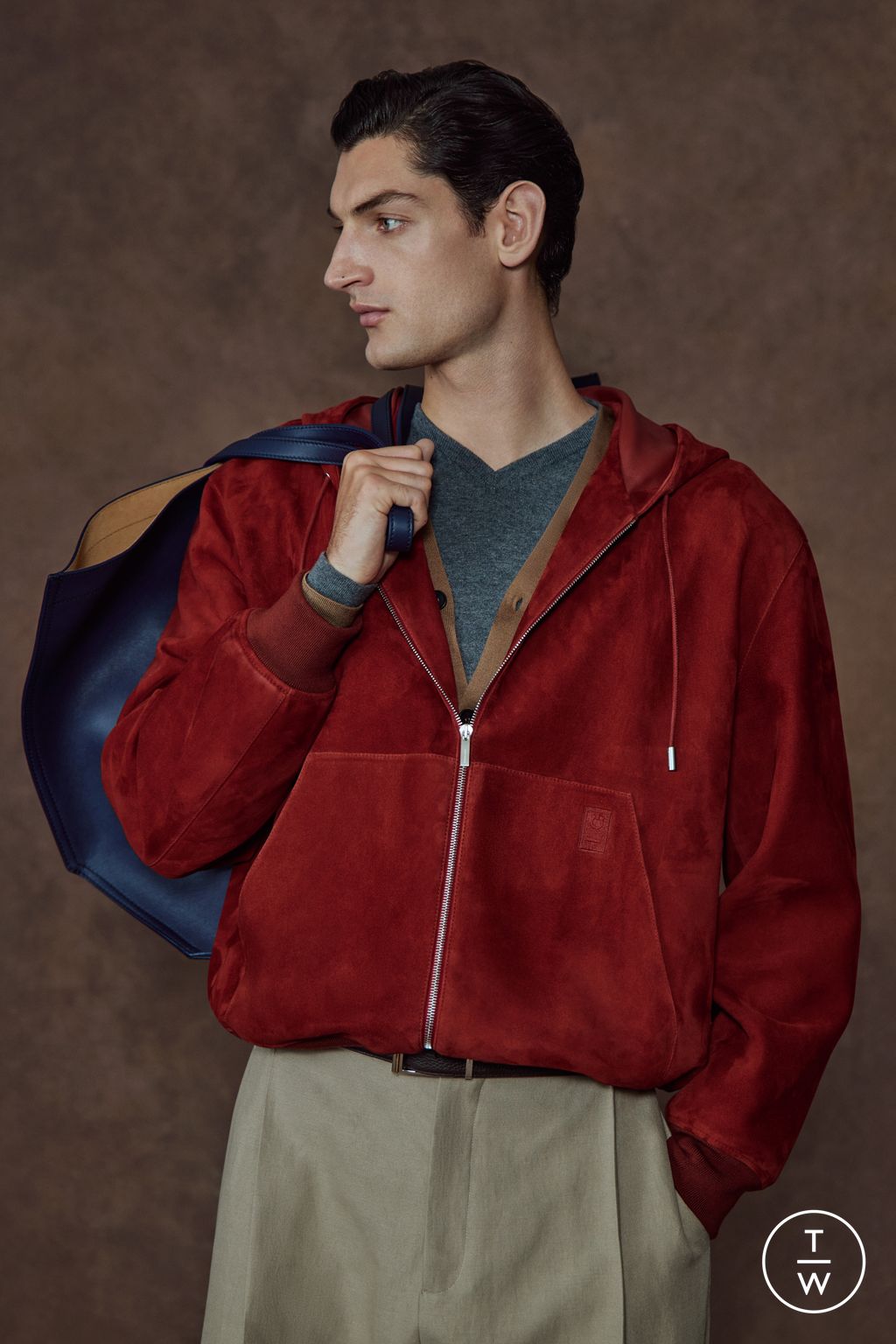 Fashion Week Milan Pre-Fall 2026 look 18 from the Ferragamo collection womenswear