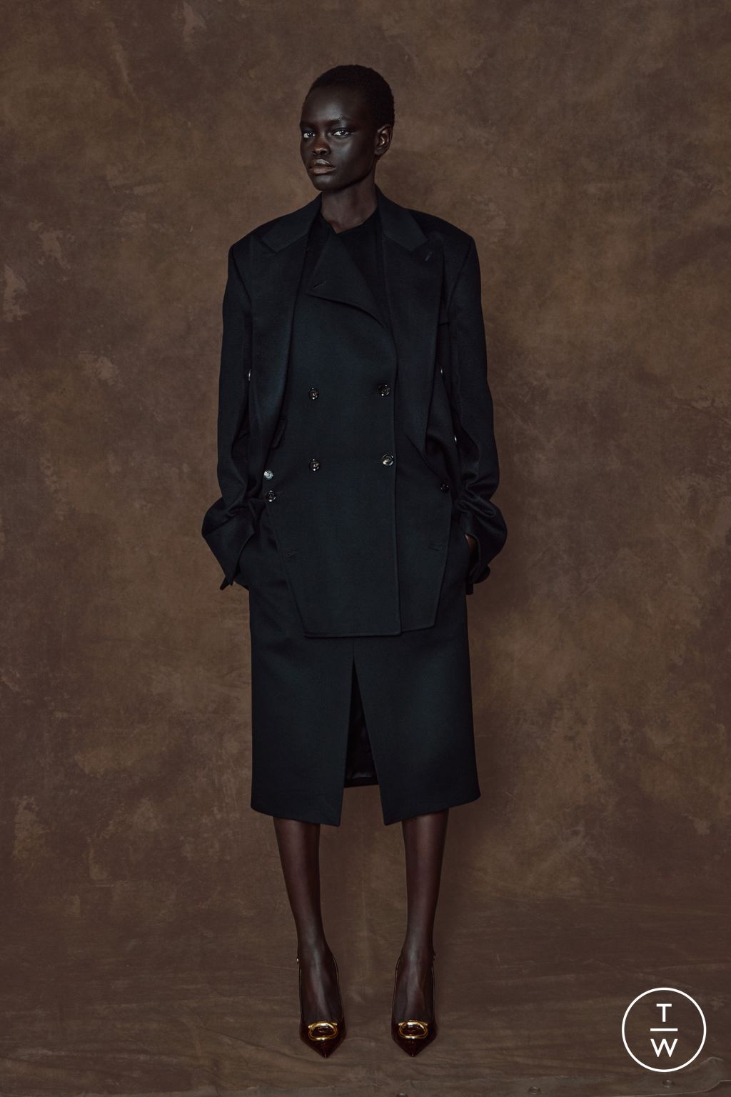 Fashion Week Milan Pre-Fall 2026 look 27 from the Ferragamo collection womenswear
