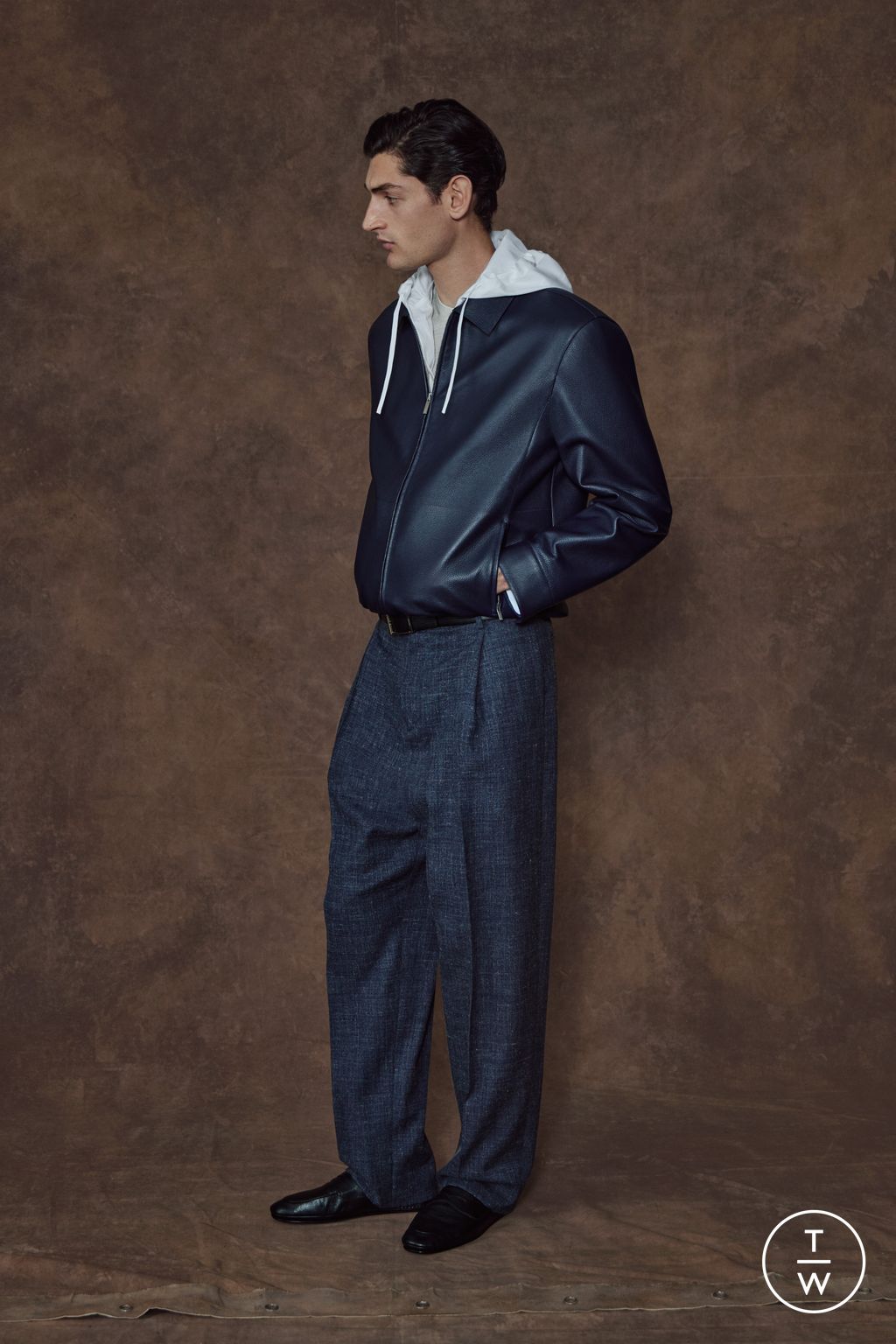 Fashion Week Milan Pre-Fall 2026 look 37 from the Ferragamo collection 女装