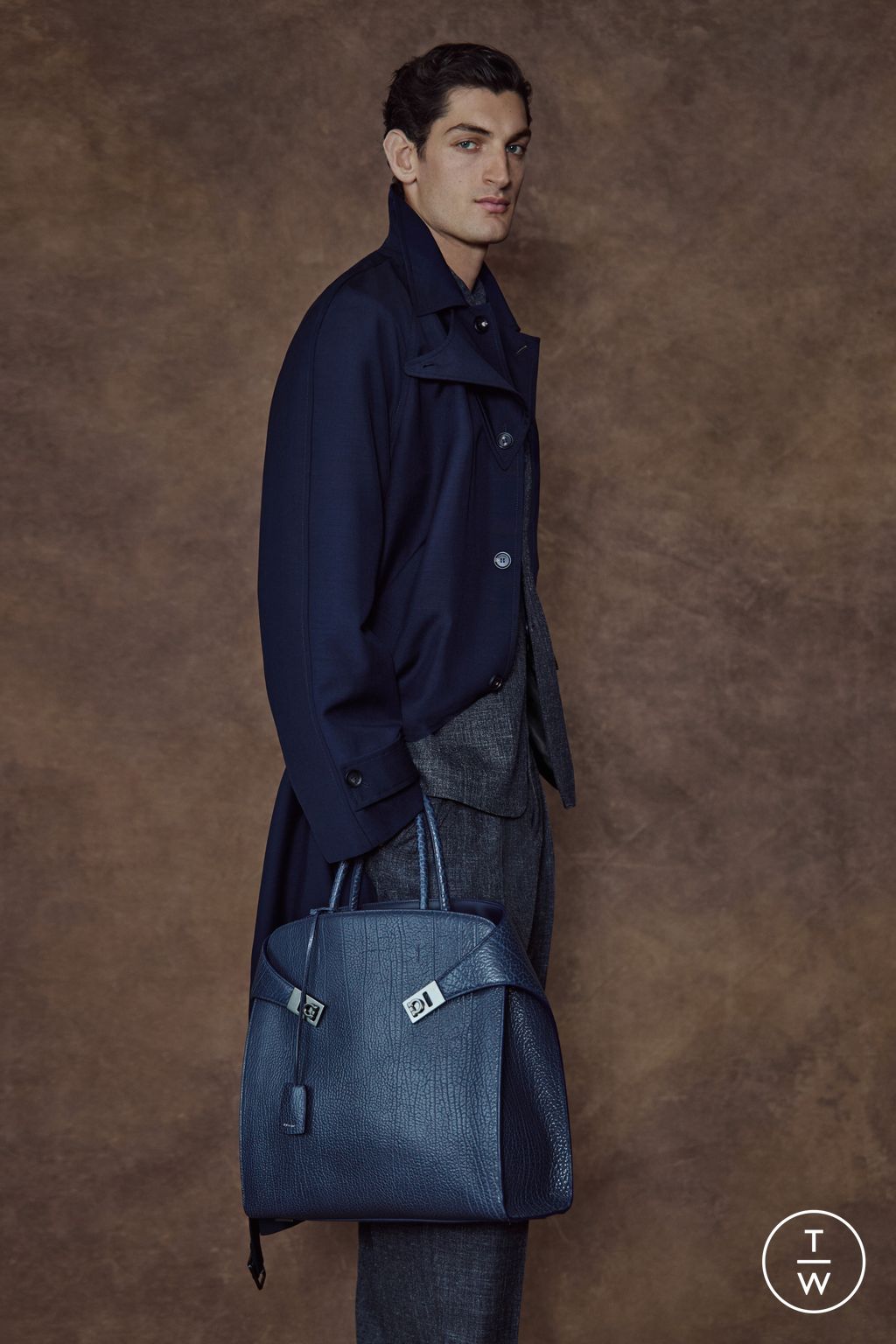 Fashion Week Milan Pre-Fall 2026 look 39 from the Ferragamo collection womenswear