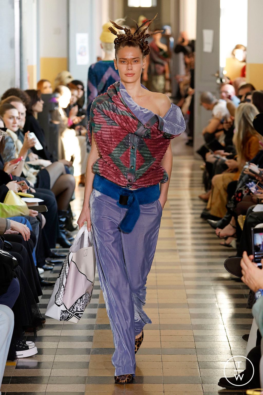 Fashion Week Milan Fall/Winter 2025 look 27 from the Francesca Liberatore collection 女装