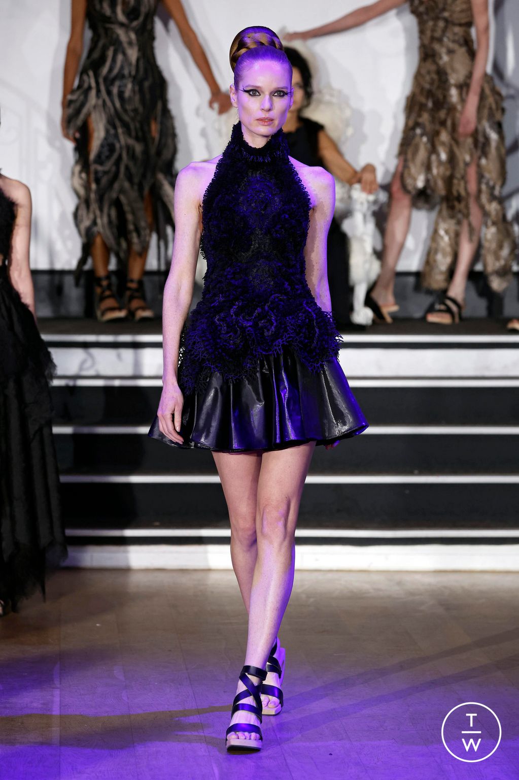 Fashion Week Paris Spring-Summer 2025 look 4 from the Franck Sorbier collection couture