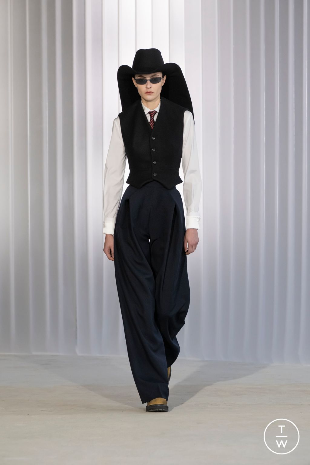 Fashion Week Paris Fall/Winter 2026 look 6 from the Jean Paul Gaultier collection 女装