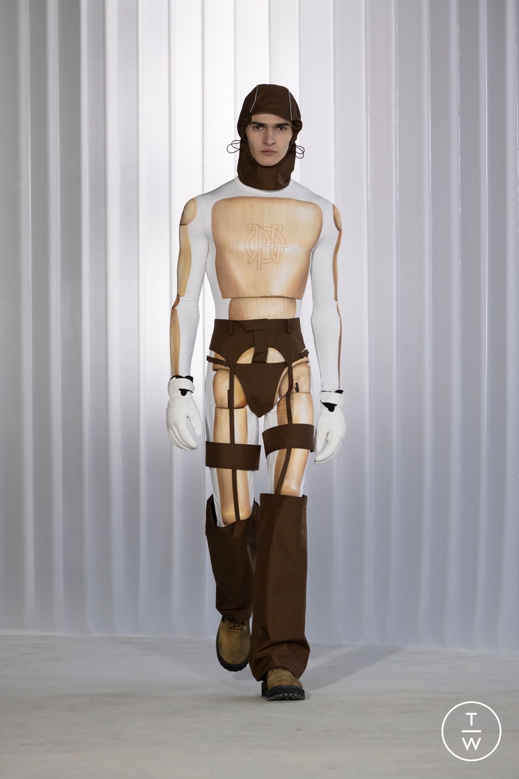 Fashion Week Paris Fall/Winter 2026 look 13 from the Jean Paul Gaultier collection 女装