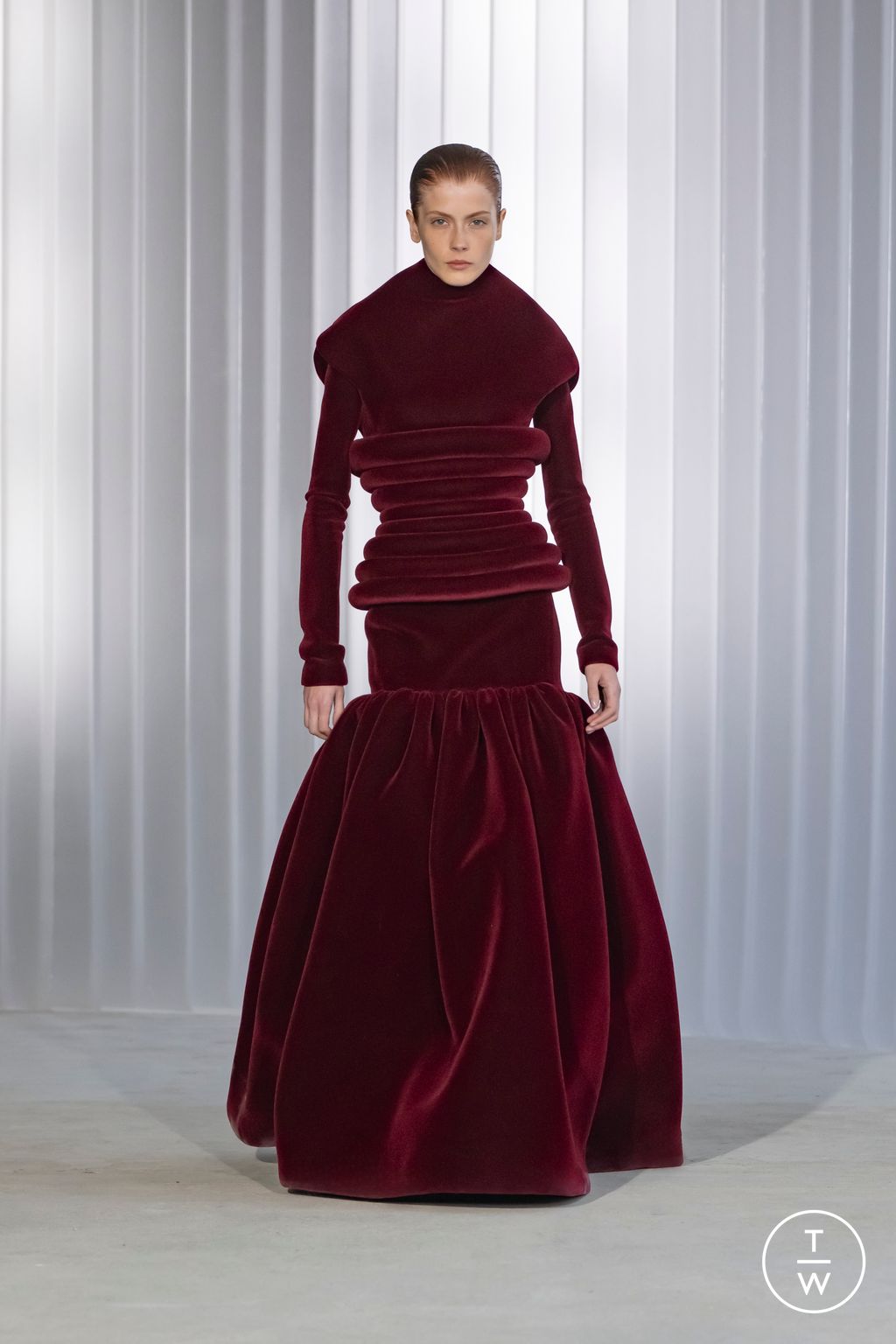 Fashion Week Paris Fall/Winter 2026 look 38 from the Jean Paul Gaultier collection womenswear