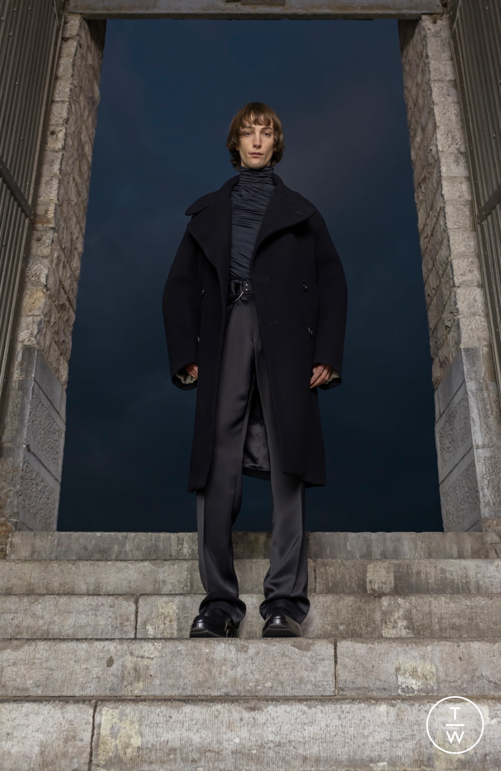 Fashion Week Paris Fall/Winter 2021 look 45 from the Dries Van Noten collection 男装