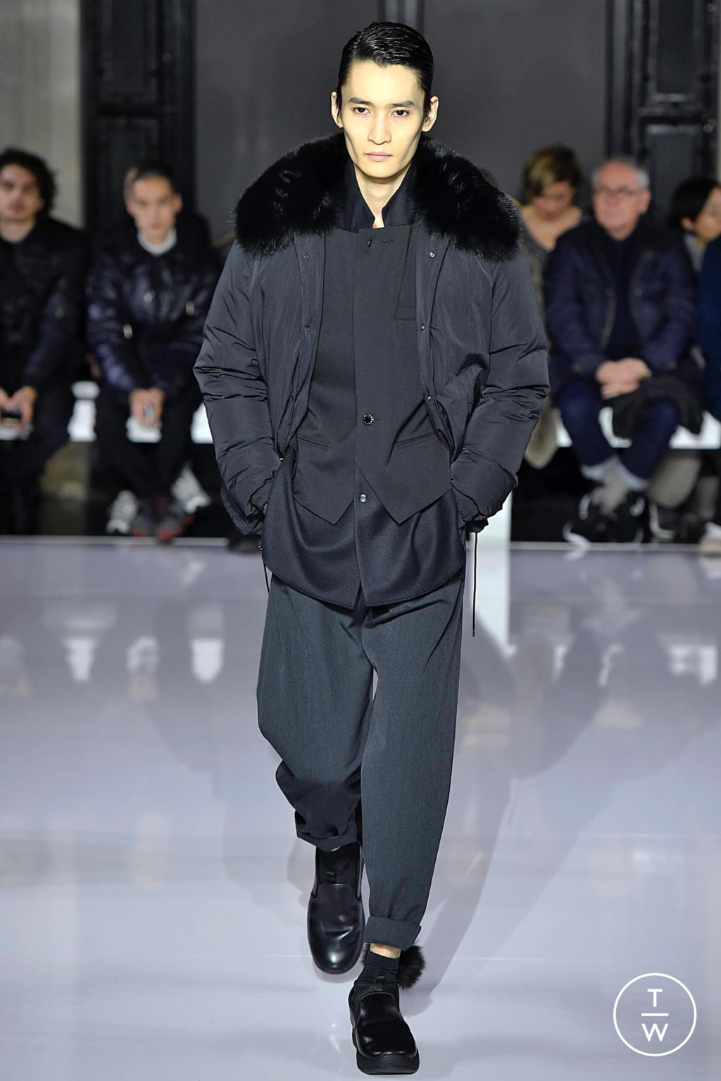 Fashion Week Paris Fall/Winter 2019 look 28 from the Fumito Gandryu collection 男装