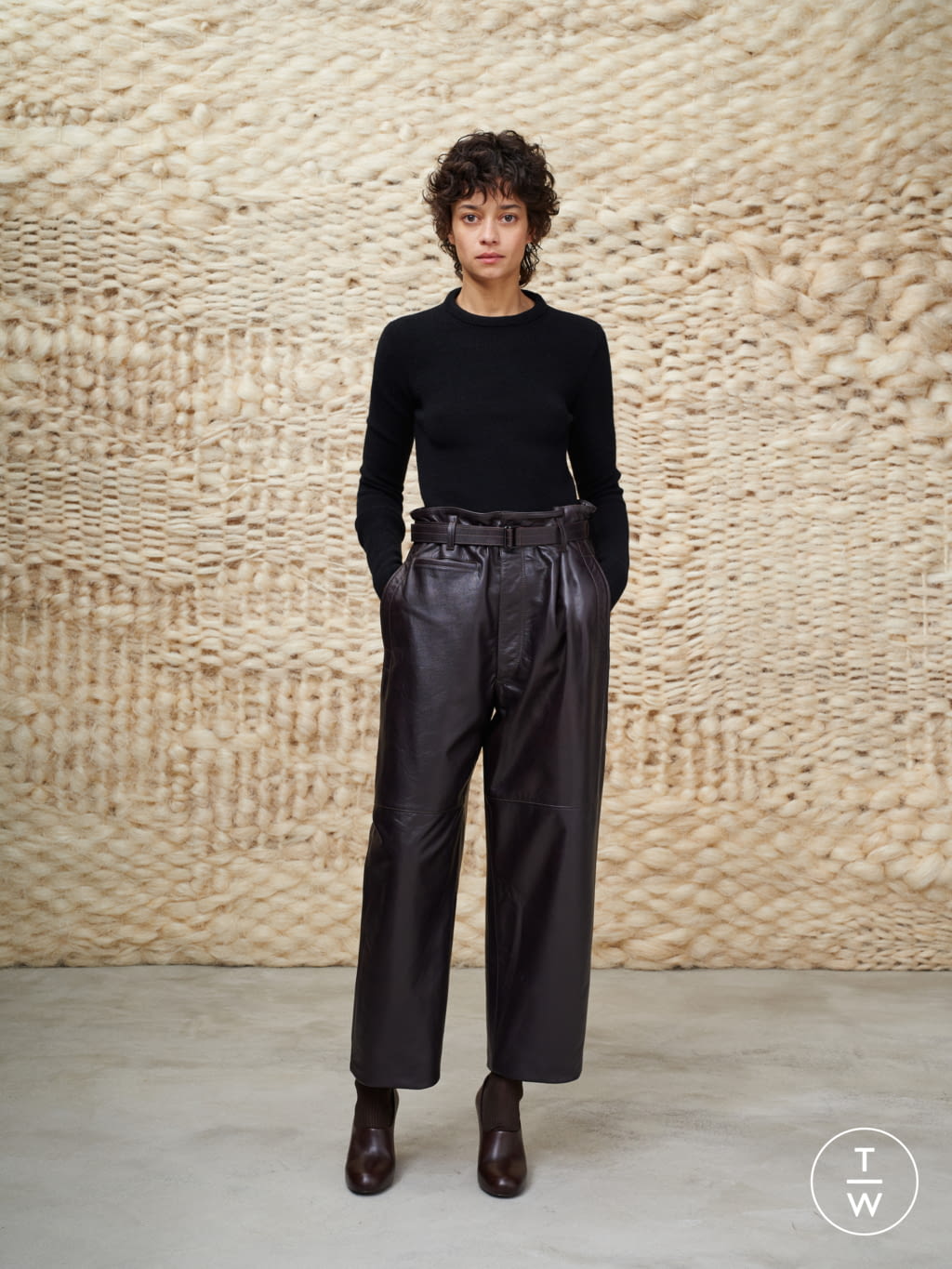 Fashion Week Paris Fall/Winter 2020 look 5 de la collection Lemaire menswear