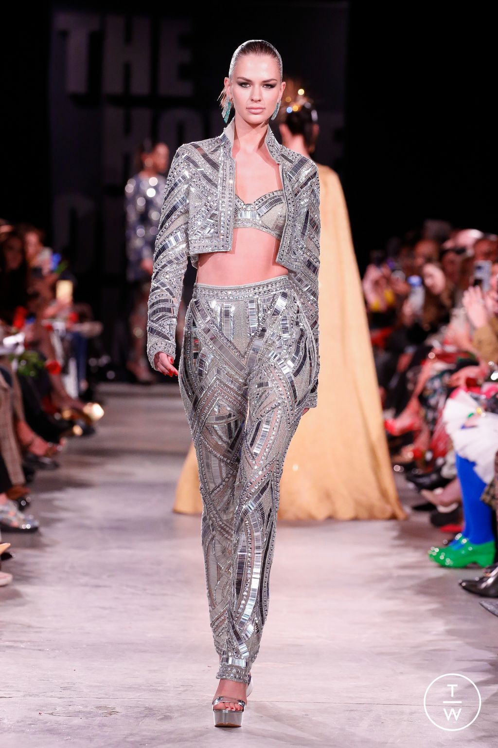 Fashion Week New York Fall/Winter 2023 look 10 from the Naeem Khan collection womenswear