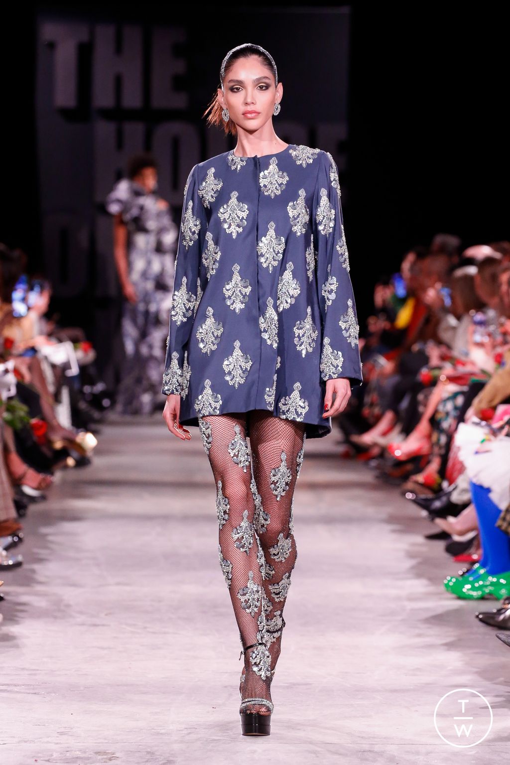 Fashion Week New York Fall/Winter 2023 look 11 from the Naeem Khan collection womenswear