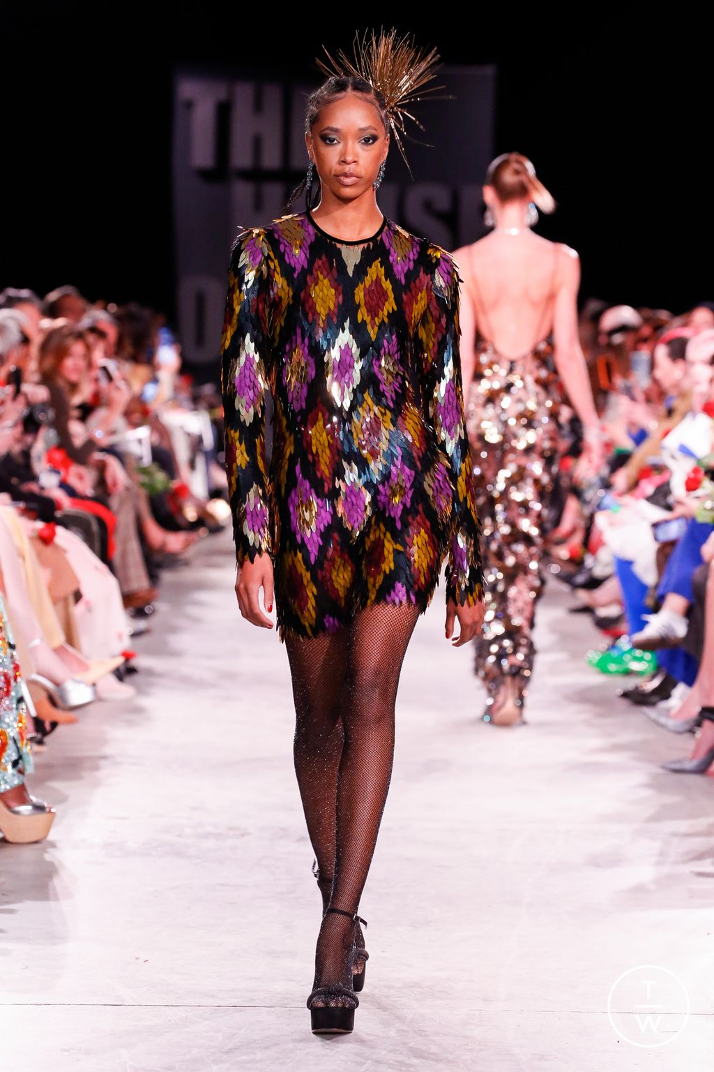 Fashion Week New York Fall/Winter 2023 look 21 from the Naeem Khan collection womenswear