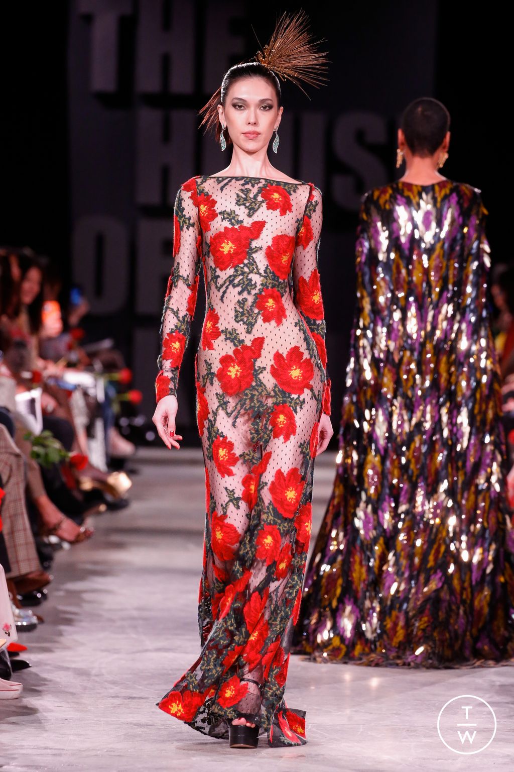 Fashion Week New York Fall/Winter 2023 look 24 from the Naeem Khan collection womenswear