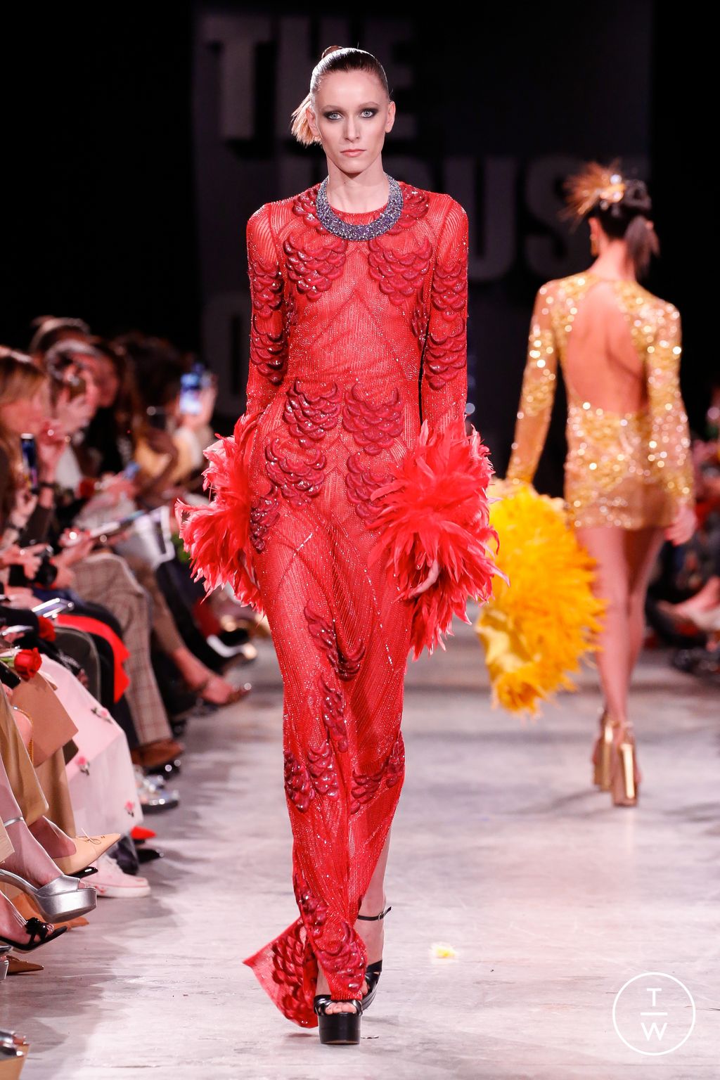 Fashion Week New York Fall/Winter 2023 look 36 from the Naeem Khan collection womenswear