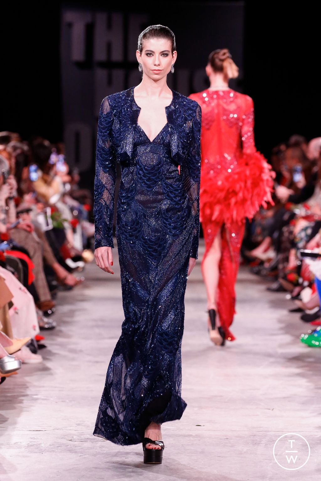 Fashion Week New York Fall/Winter 2023 look 37 from the Naeem Khan collection womenswear