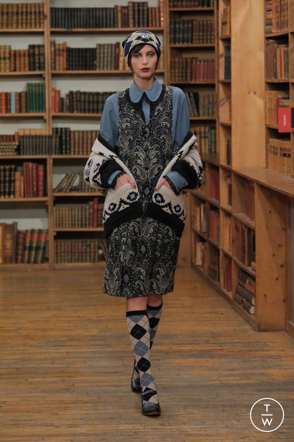 Fashion Week New York Fall/Winter 2024 look 13 from the Anna Sui collection womenswear
