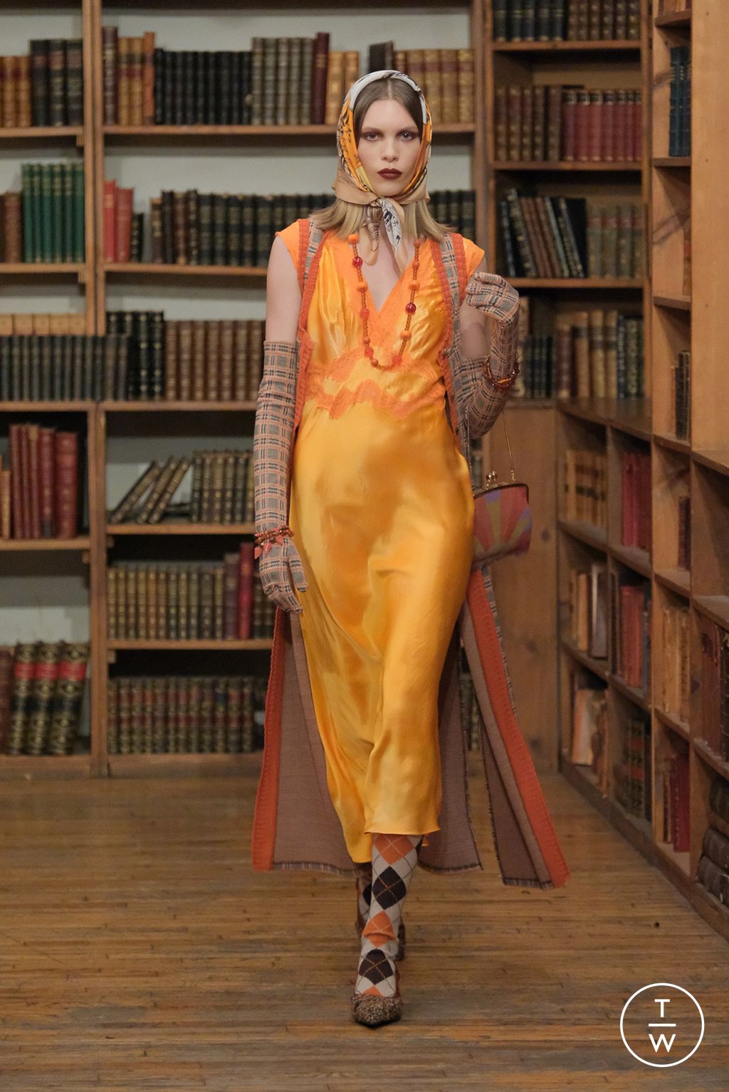 Fashion Week New York Fall/Winter 2024 look 6 de la collection Anna Sui womenswear