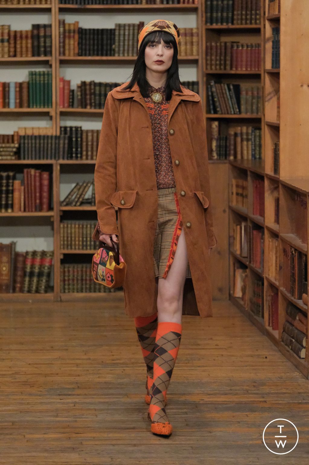Fashion Week New York Fall/Winter 2024 look 8 from the Anna Sui collection womenswear