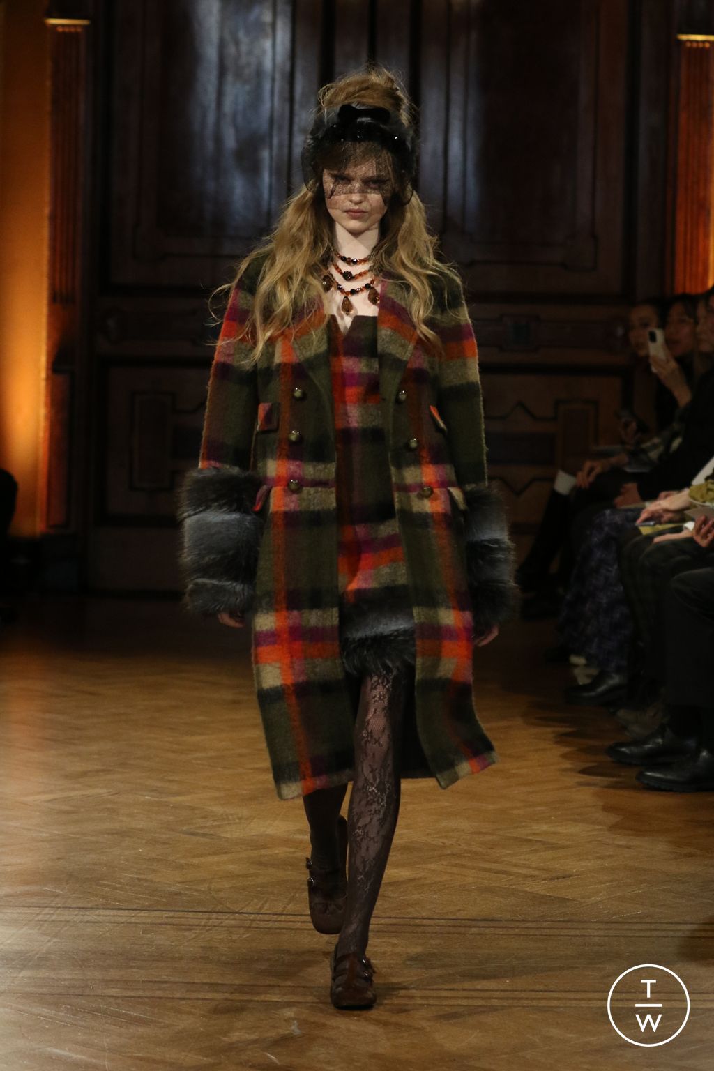 Fashion Week New York Fall/Winter 2026 look 2 from the Anna Sui collection womenswear