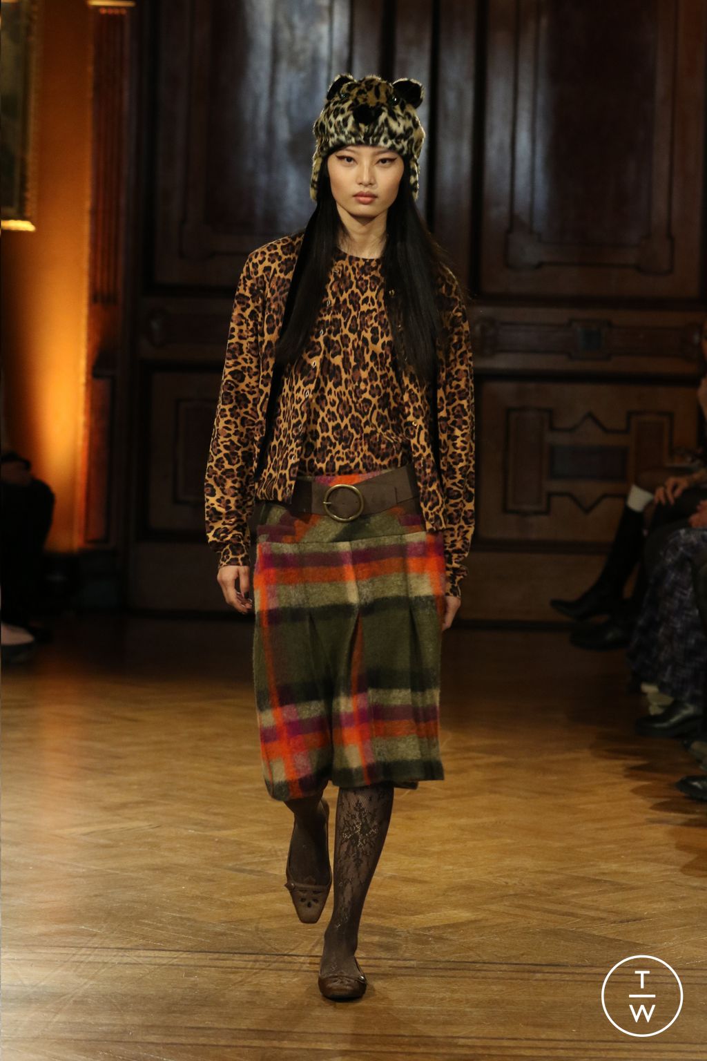 Fashion Week New York Fall/Winter 2026 look 4 from the Anna Sui collection womenswear