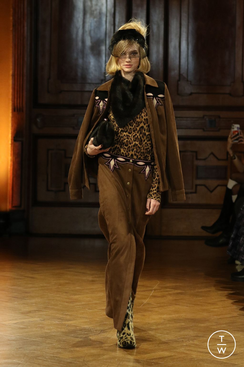 Fashion Week New York Fall/Winter 2026 look 8 from the Anna Sui collection womenswear