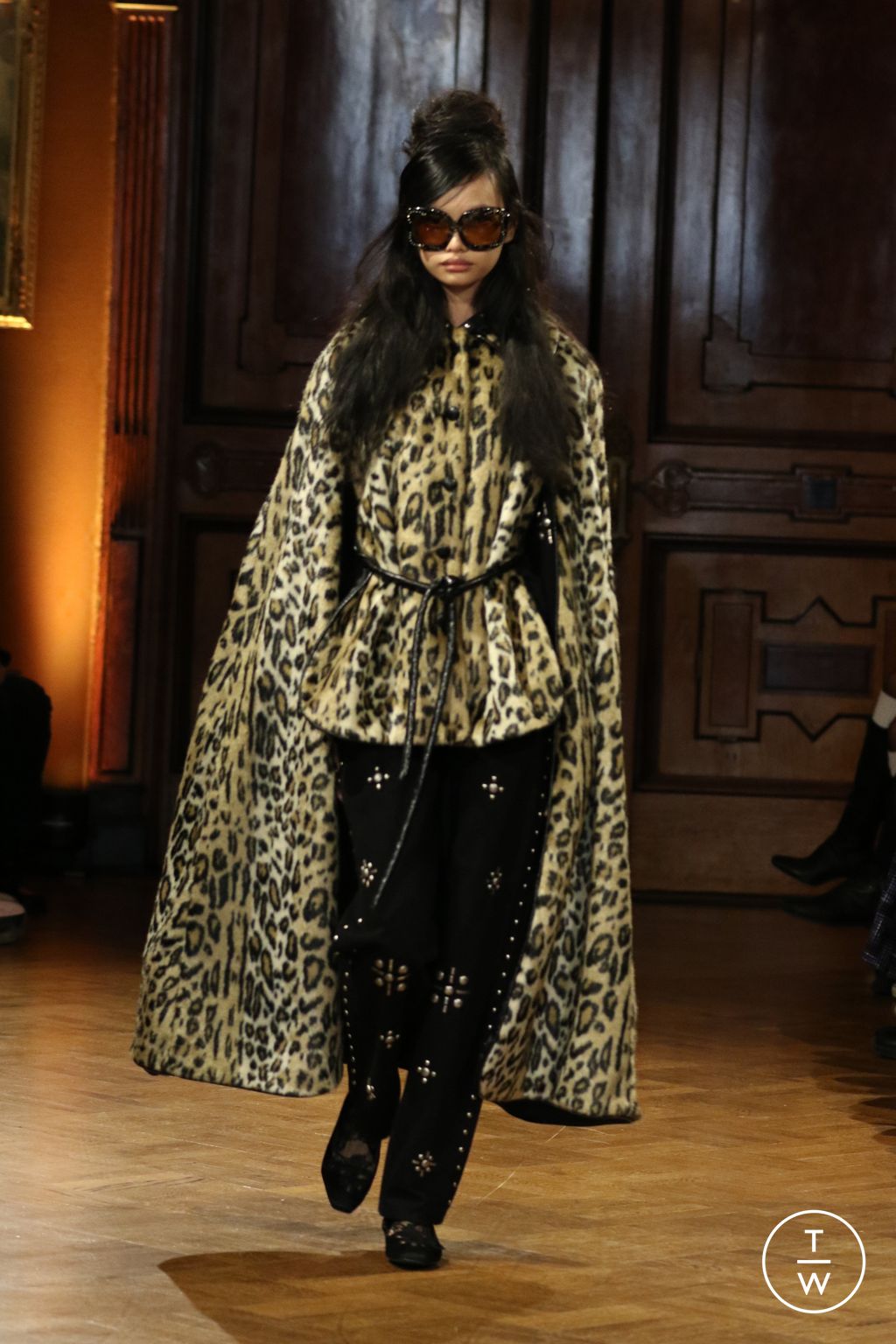 Fashion Week New York Fall/Winter 2026 look 9 from the Anna Sui collection womenswear