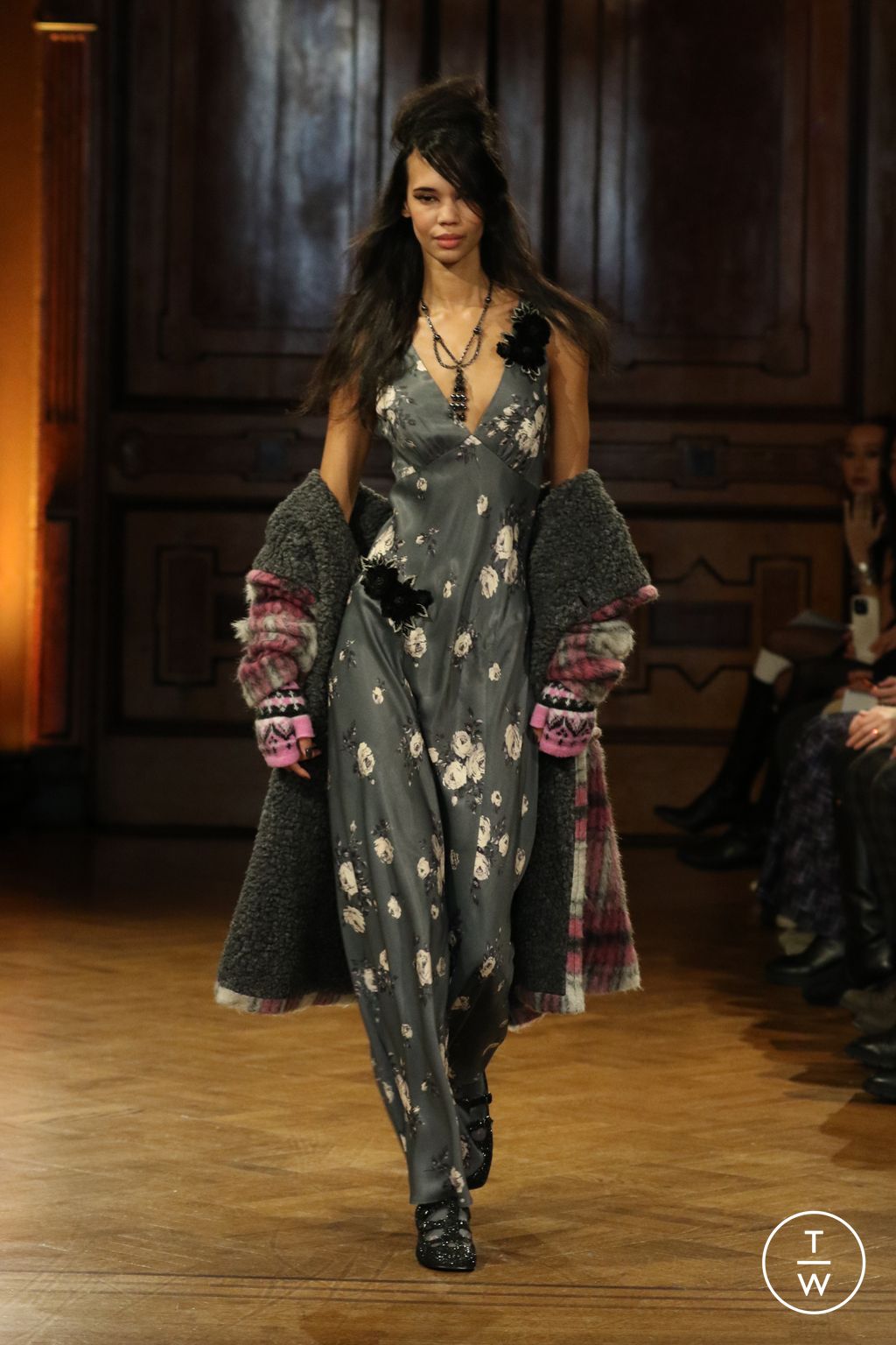 Fashion Week New York Fall/Winter 2026 look 19 from the Anna Sui collection womenswear