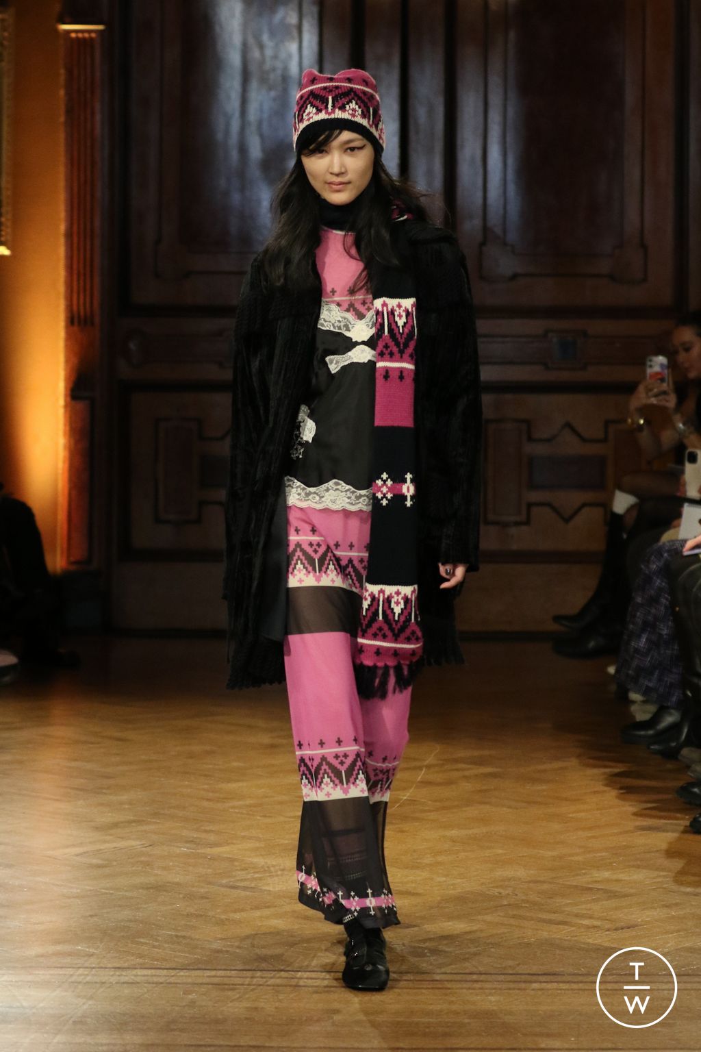 Fashion Week New York Fall/Winter 2026 look 23 from the Anna Sui collection womenswear