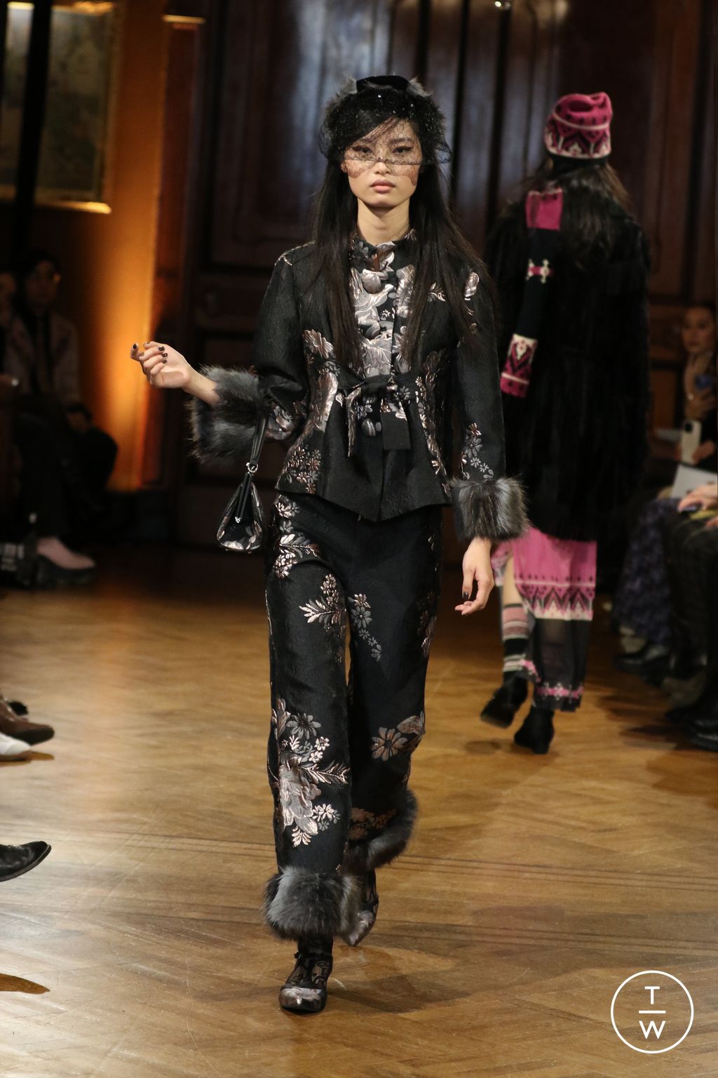Fashion Week New York Fall/Winter 2026 look 28 from the Anna Sui collection womenswear