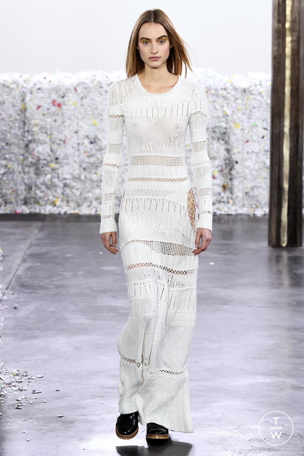 Fashion Week New York Fall/Winter 2020 look 32 from the Gabriela Hearst collection 女装