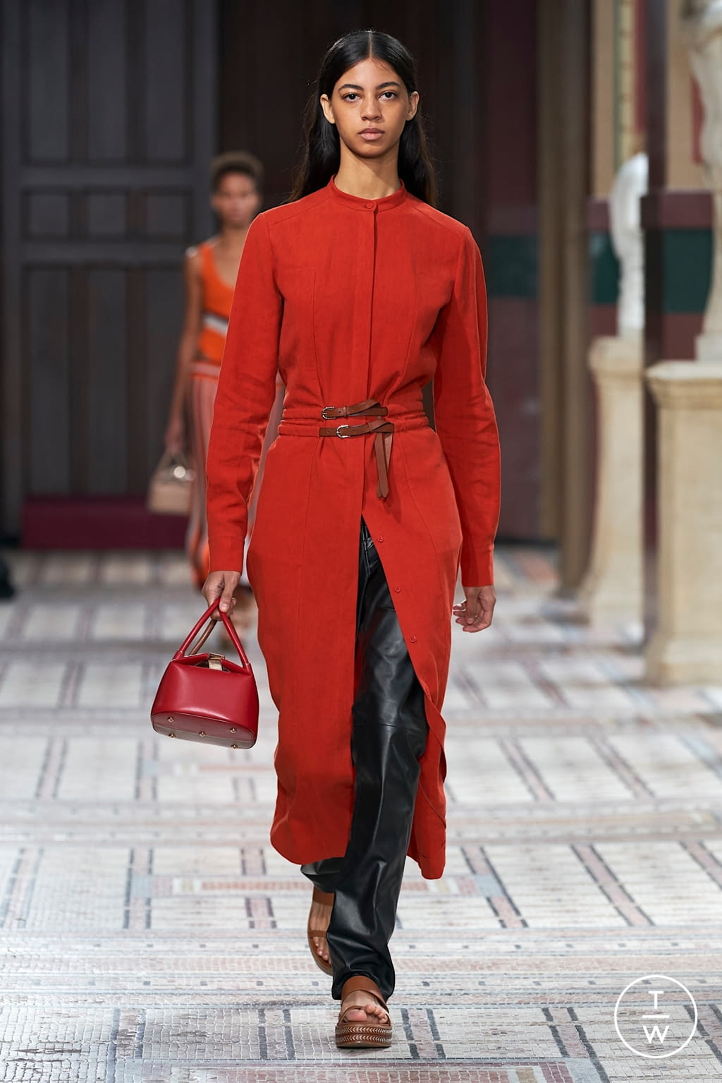 Fashion Week Paris Spring/Summer 2021 look 12 from the Gabriela Hearst collection womenswear
