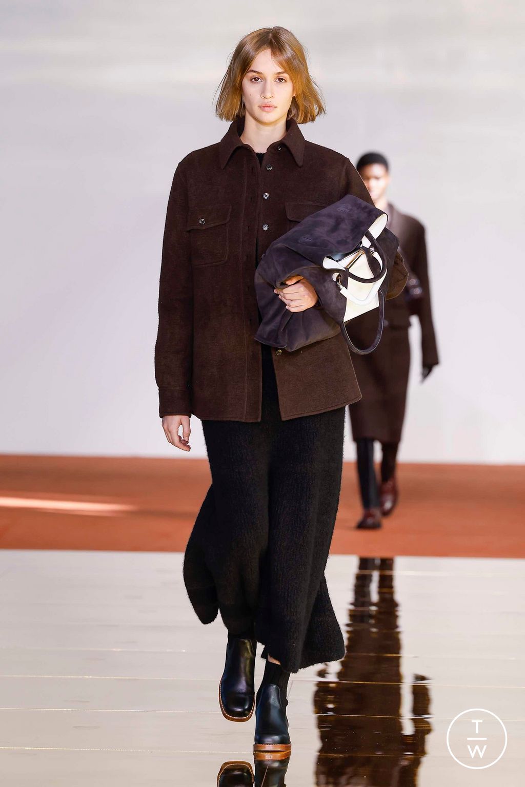 Fashion Week New York Fall/Winter 2023 look 9 de la collection Gabriela Hearst womenswear